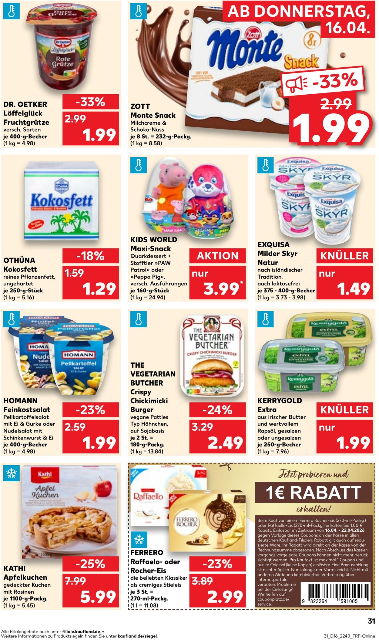 Prospekt Kaufland 16.04.2026 - 22.04.2026