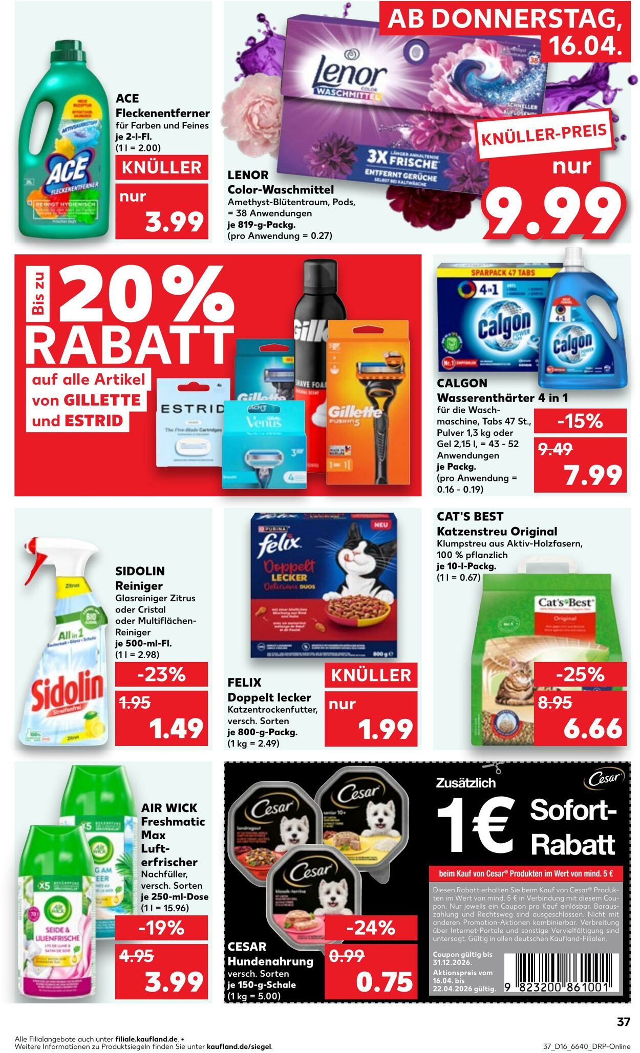 Prospekt Kaufland 16.04.2026 - 22.04.2026