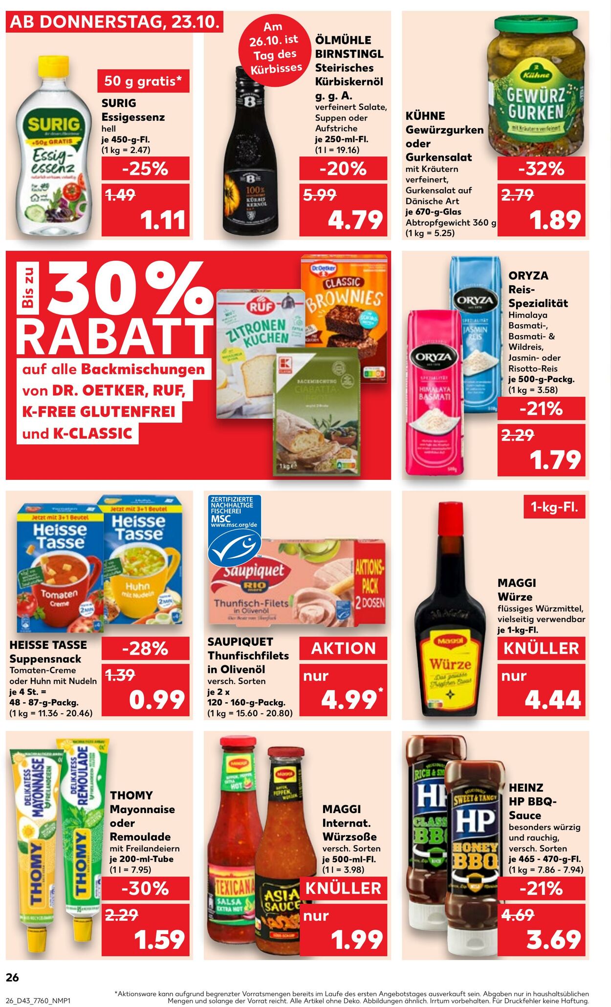 Prospekt Kaufland 23.10.2025 - 29.10.2025