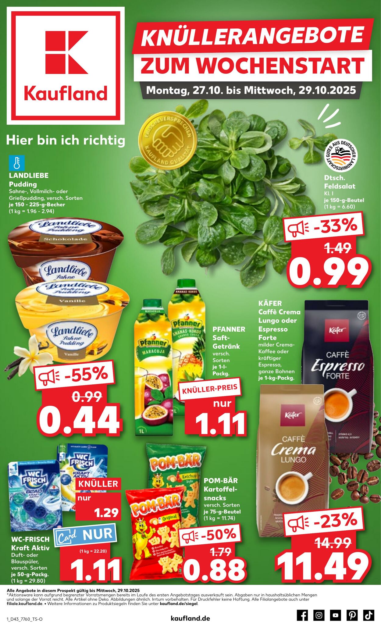 Prospekt Kaufland 26.10.2025 - 29.10.2025