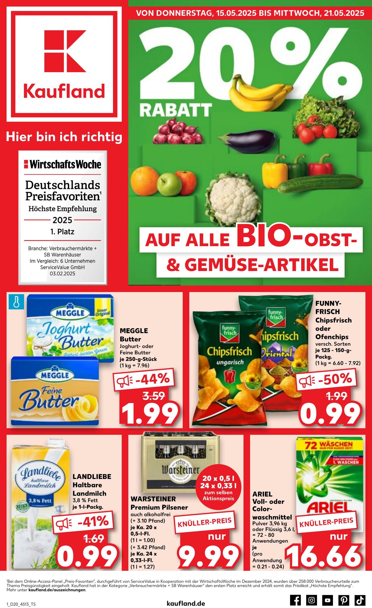 Prospekt Kaufland 15.05.2025 - 21.05.2025