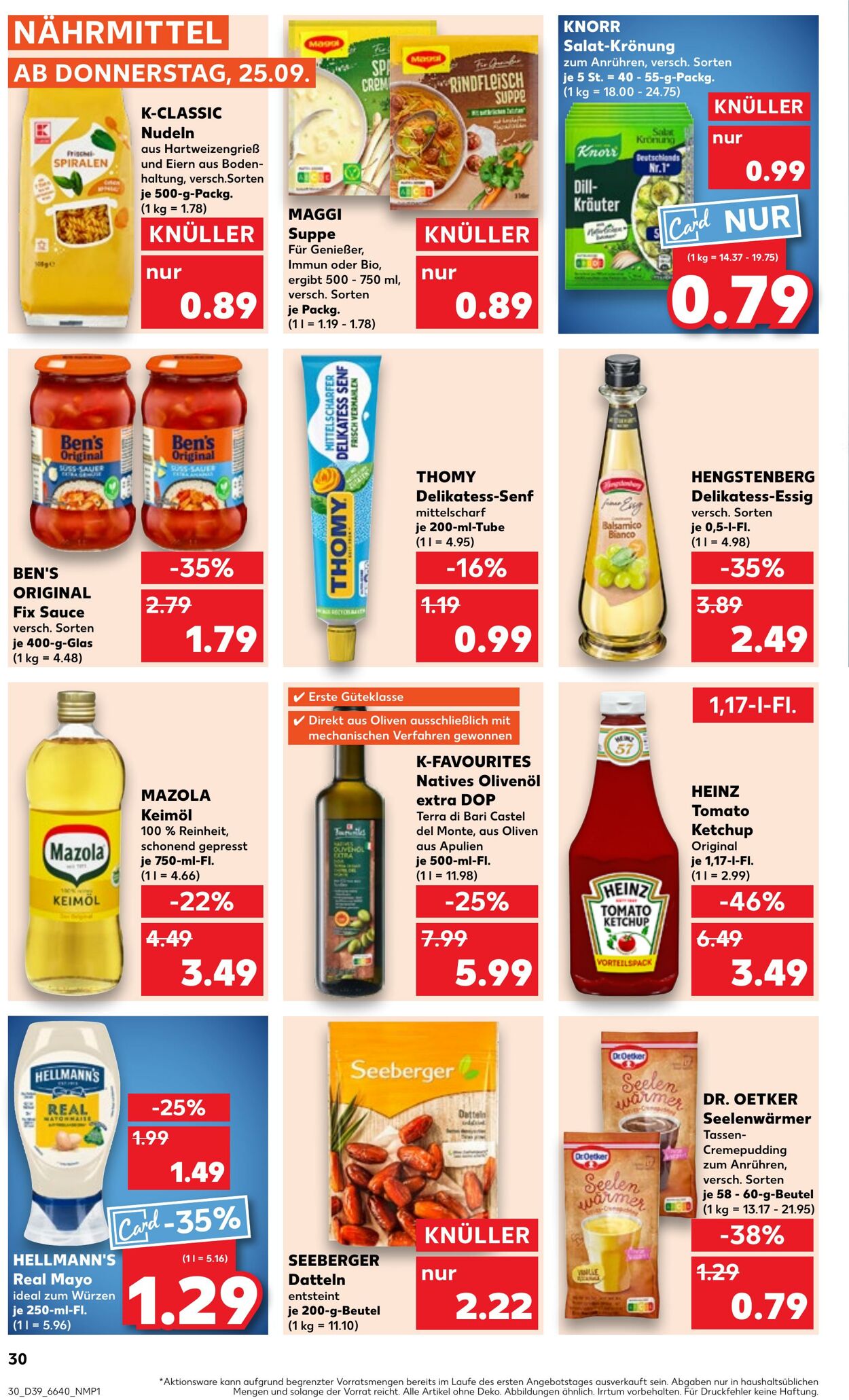 Prospekt Kaufland 28.09.2025 - 01.10.2025