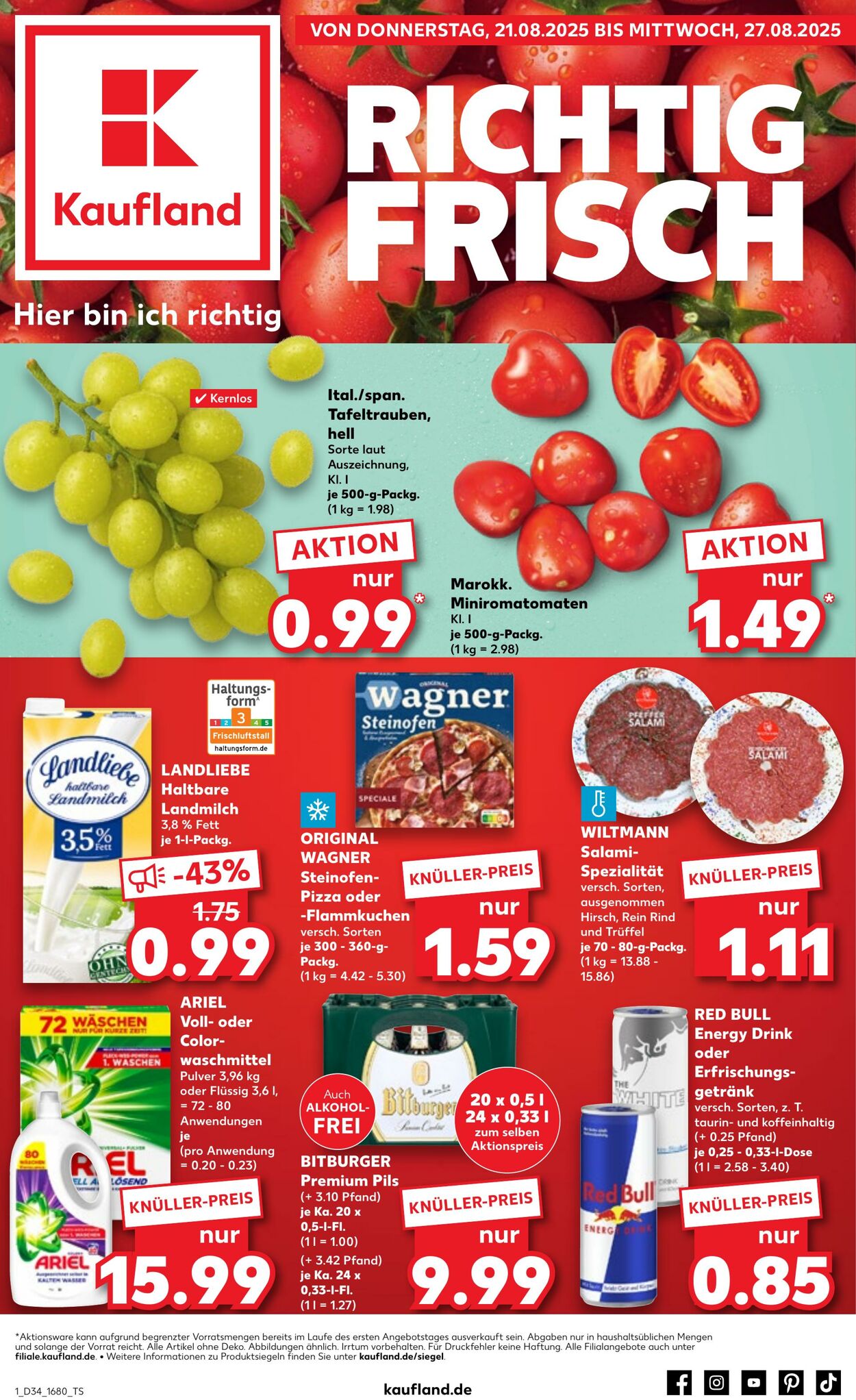 Prospekt Kaufland 21.08.2025 - 27.08.2025