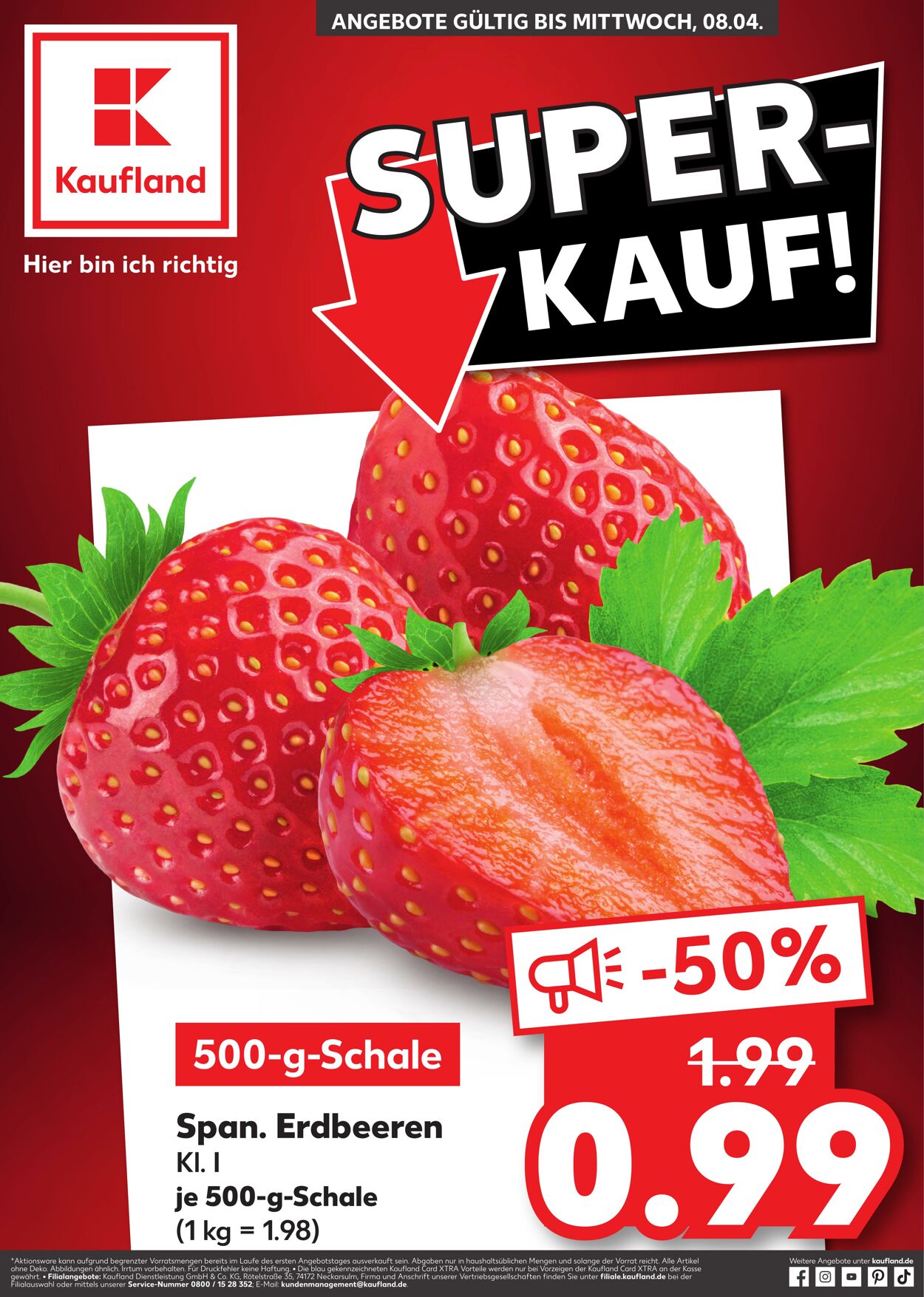 Prospekt Kaufland - Super-Kauf! Erdbeeren 2 Apr, 2026 - 8 Apr, 2026