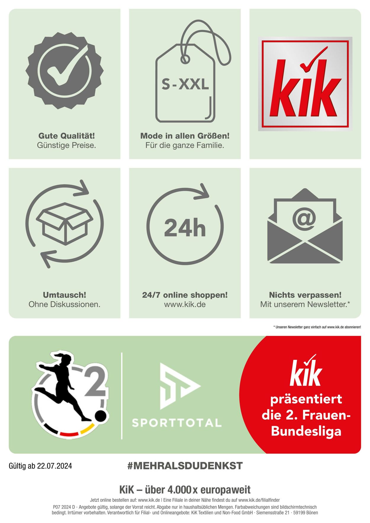 Prospekt KIK 22.07.2024 - 22.08.2024