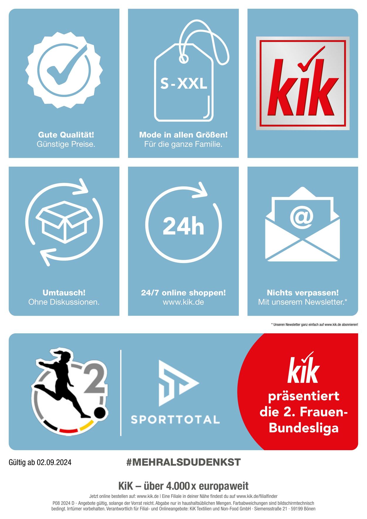 Prospekt KIK 02.09.2024 - 07.10.2024