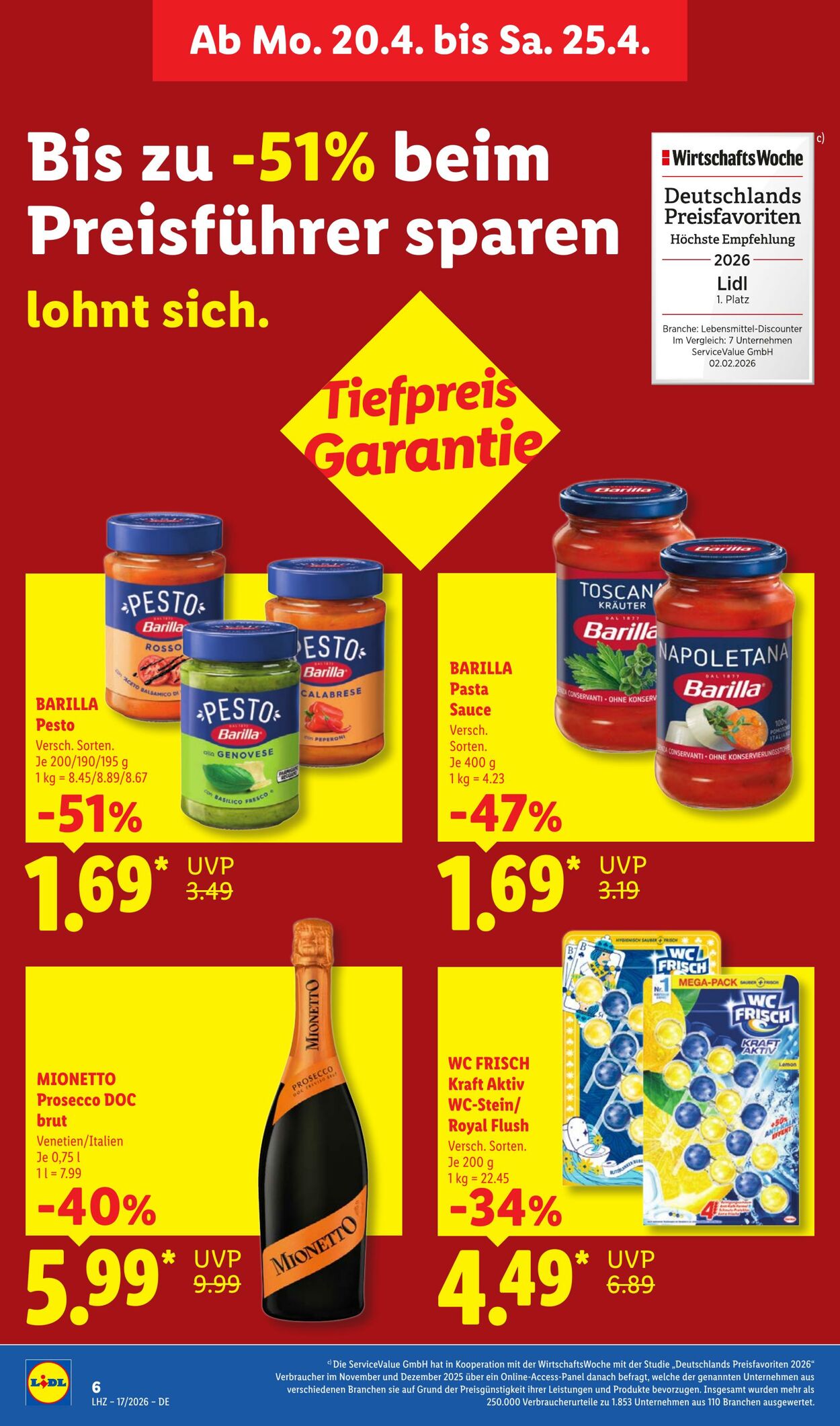 Prospekt Lidl 20.04.2026 - 25.04.2026