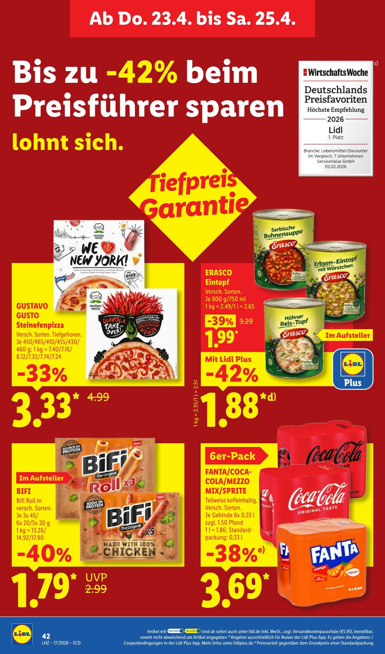 Prospekt Lidl 20.04.2026 - 25.04.2026