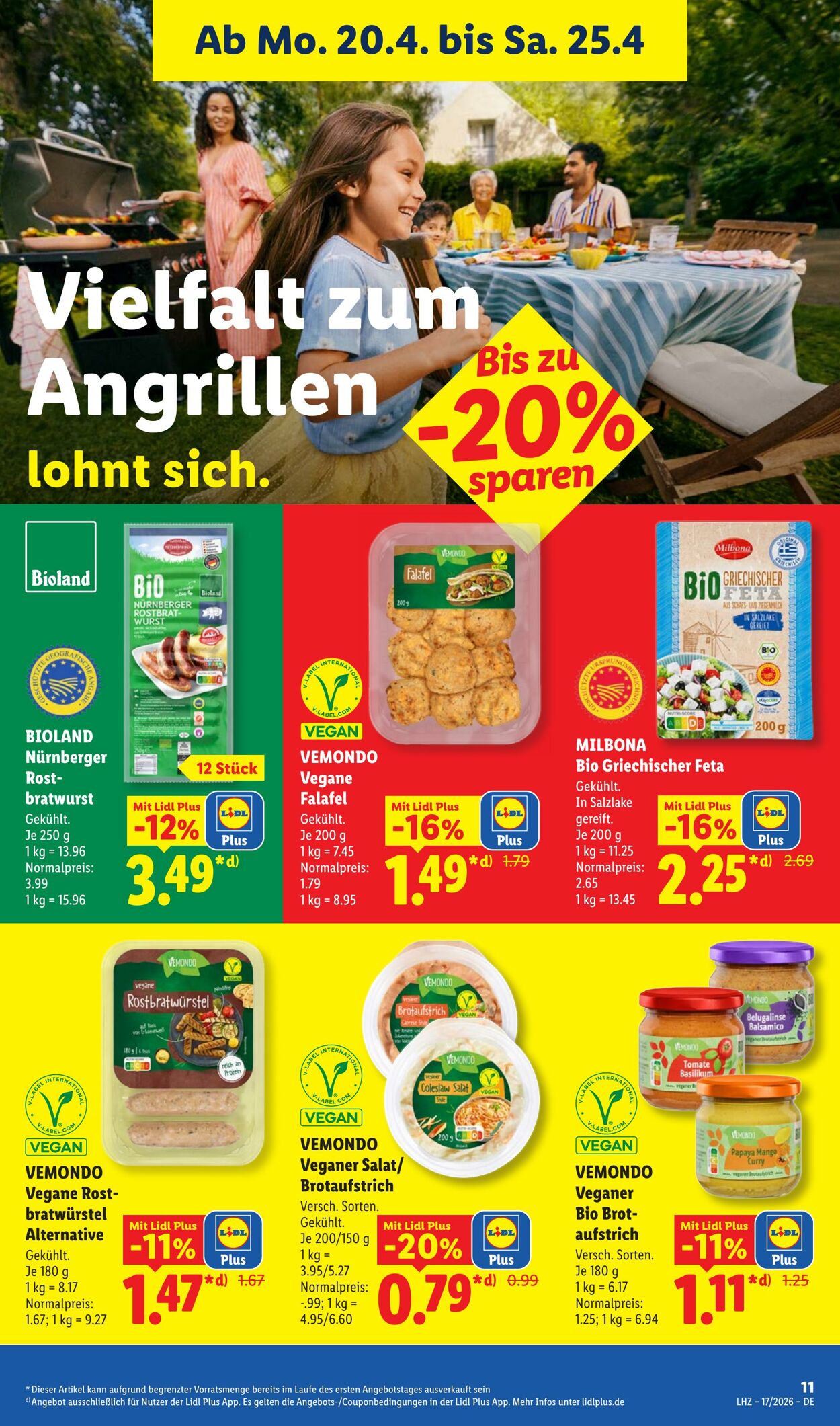 Prospekt Lidl 20.04.2026 - 25.04.2026