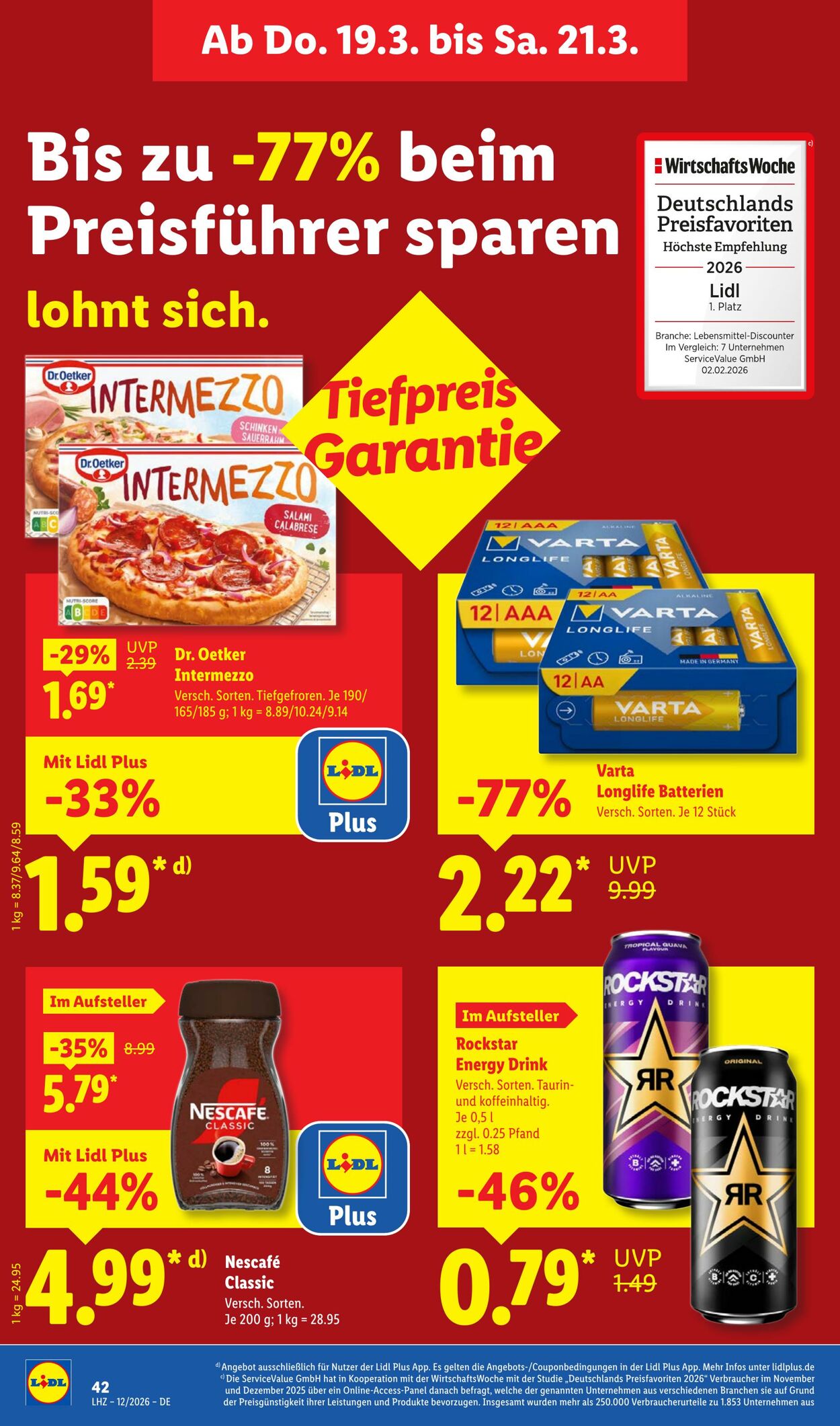 Prospekt Lidl 16.03.2026 - 21.03.2026