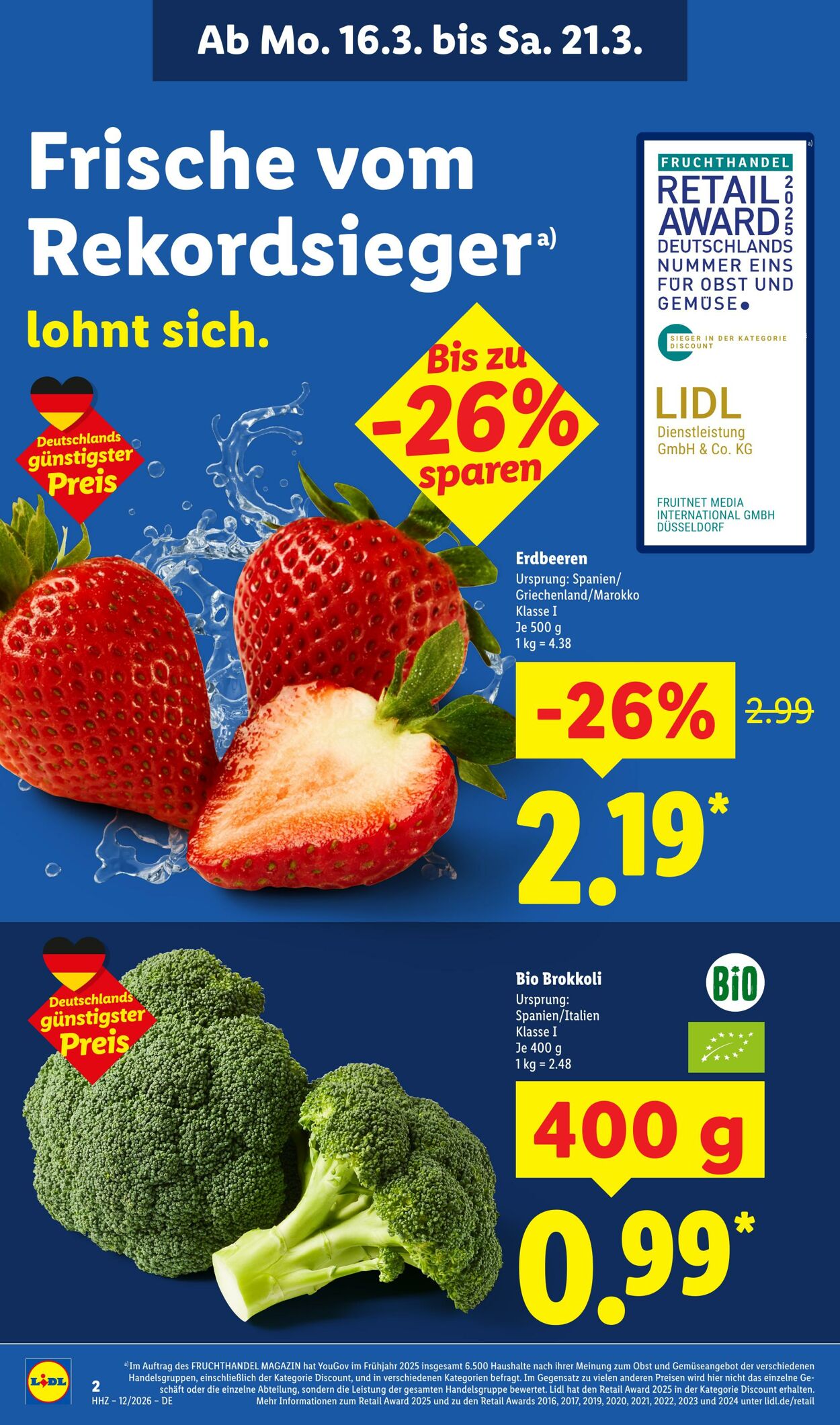 Prospekt Lidl 16.03.2026 - 21.03.2026