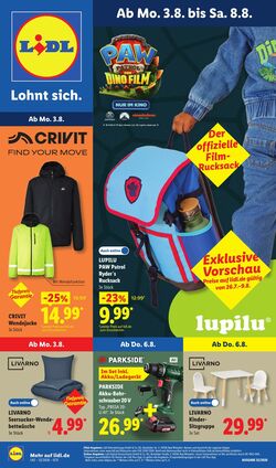 Prospekt Lidl 03.08.2026 - 08.08.2026