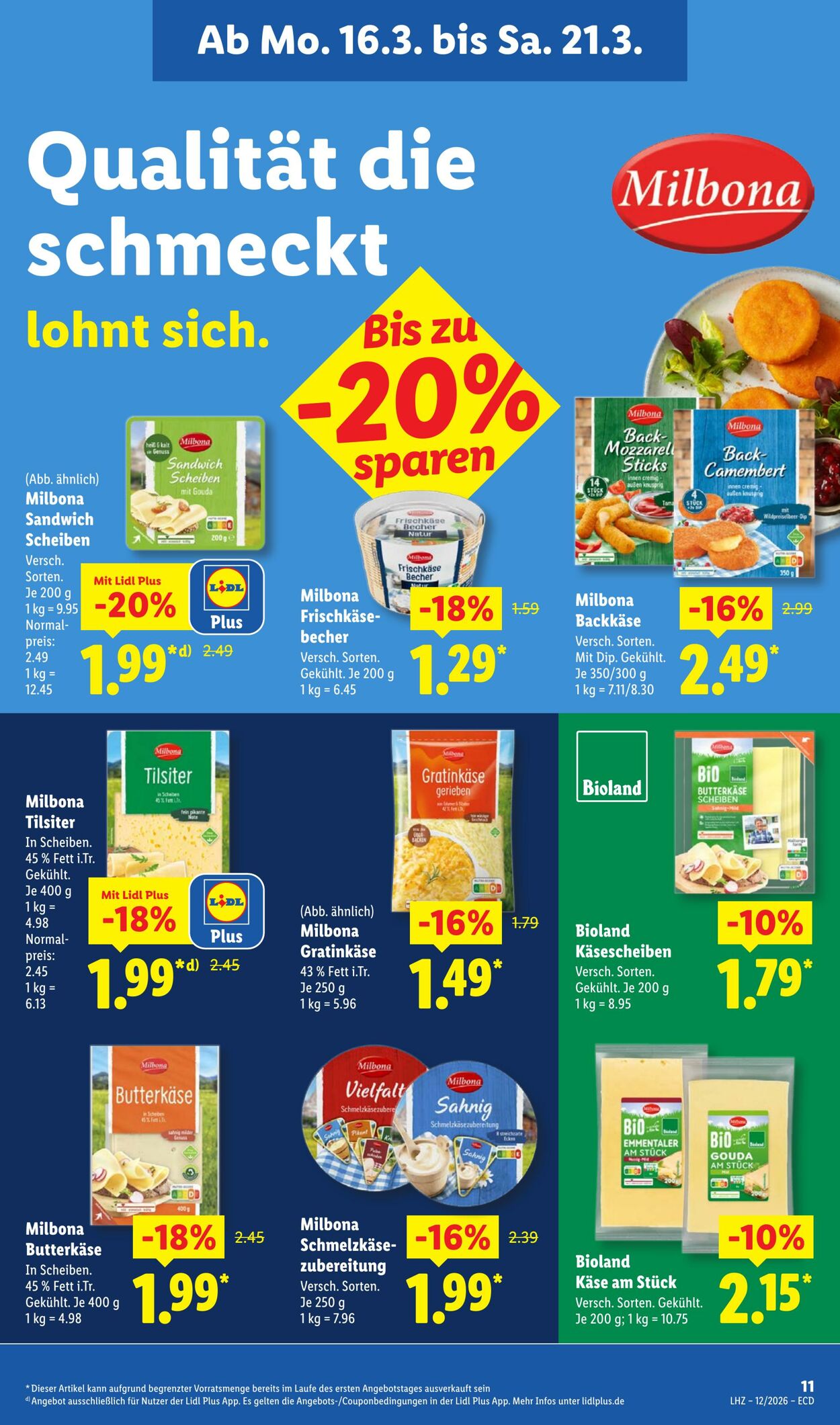 Prospekt Lidl 16.03.2026 - 21.03.2026