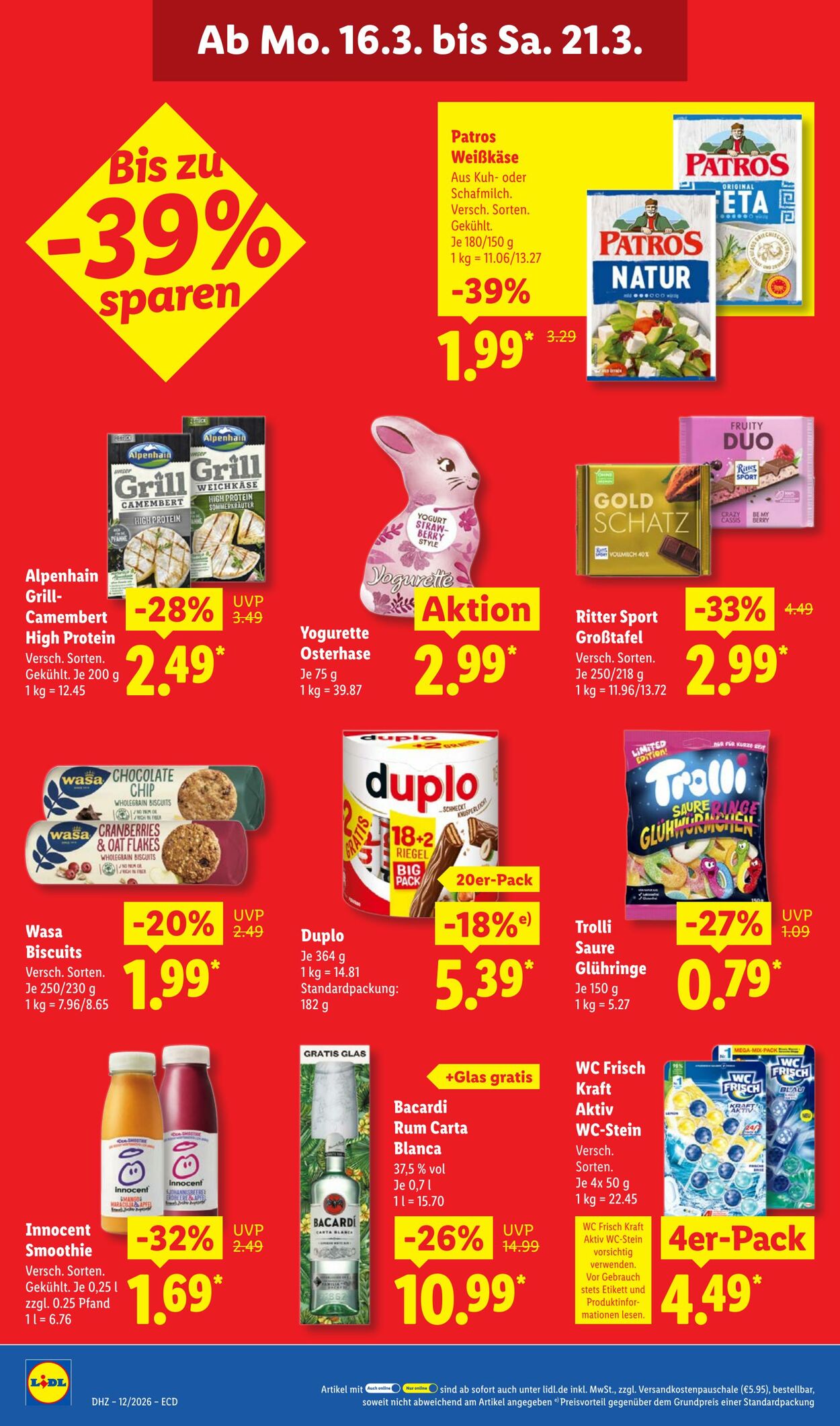 Prospekt Lidl 16.03.2026 - 21.03.2026