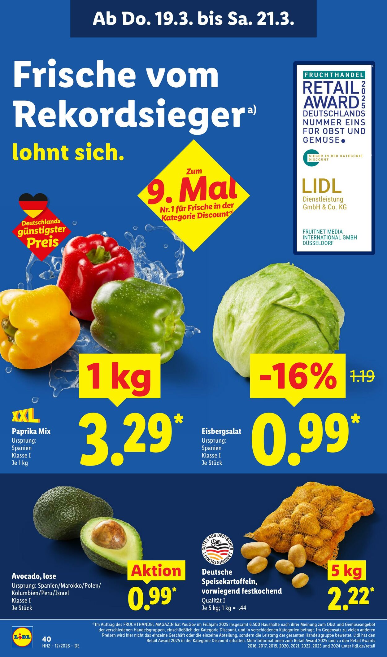 Prospekt Lidl 16.03.2026 - 21.03.2026