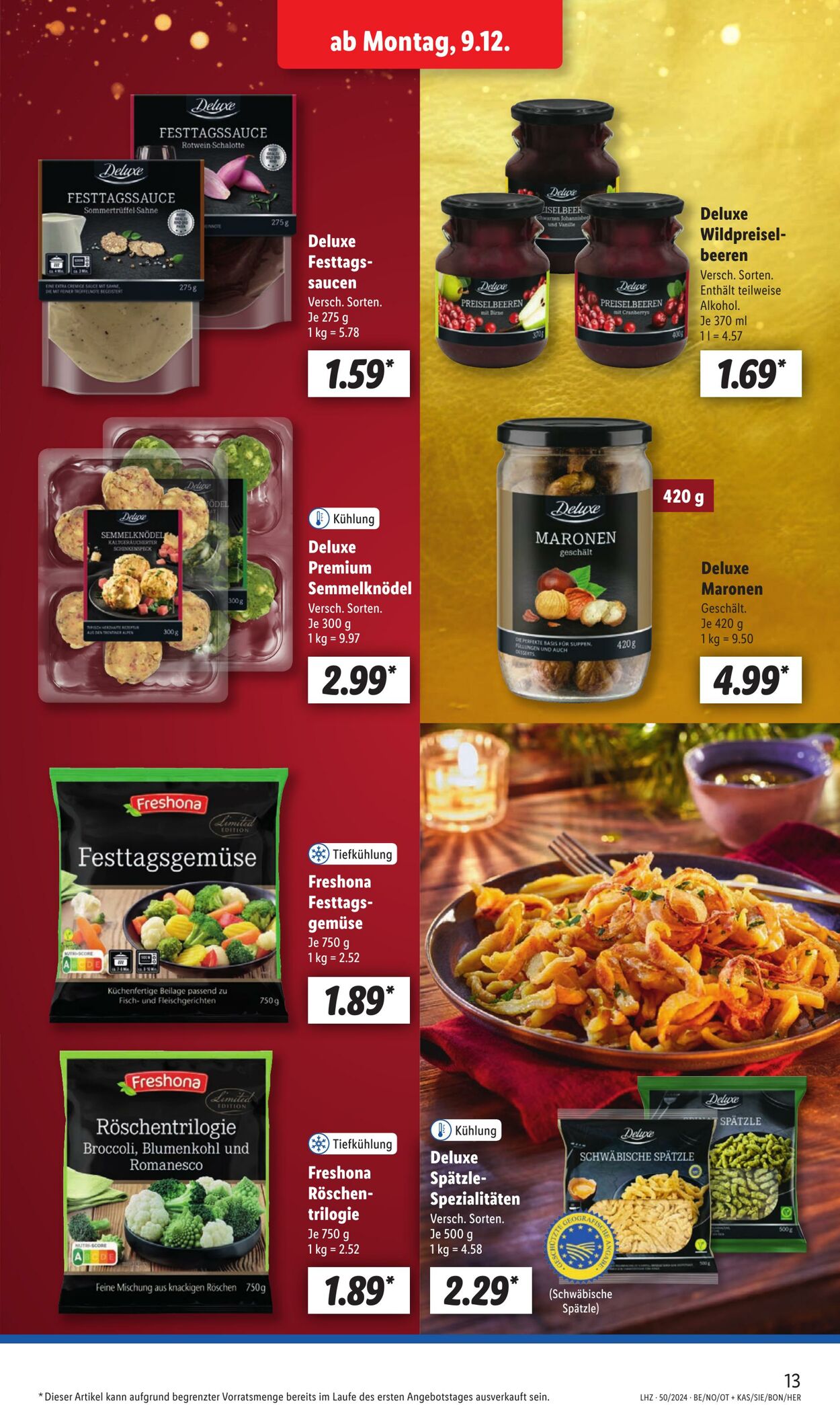 Prospekt Lidl 09.12.2024 - 14.12.2024