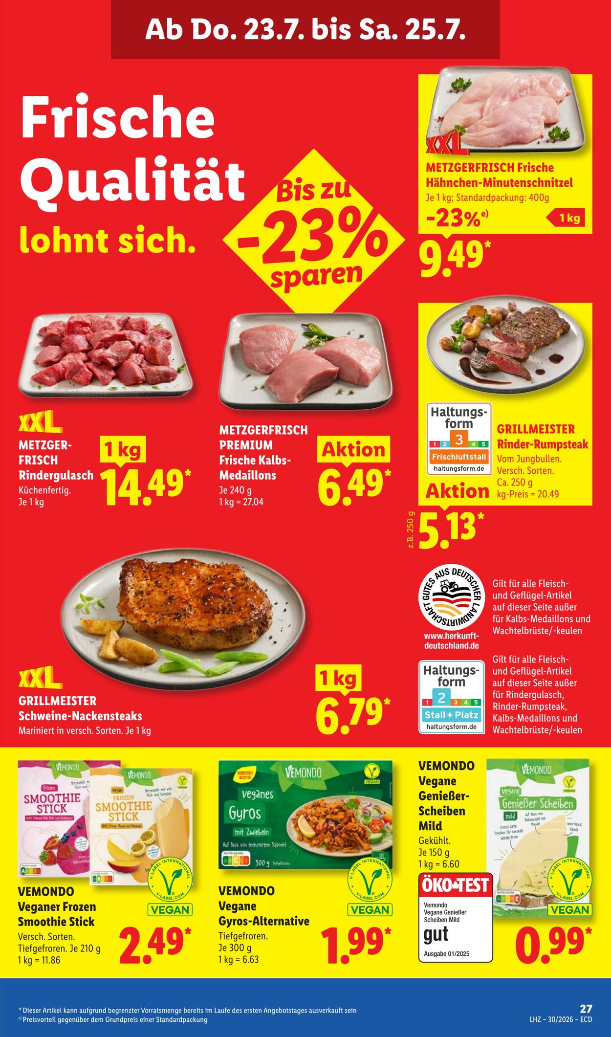 Prospekt Lidl 20.07.2026 - 25.07.2026