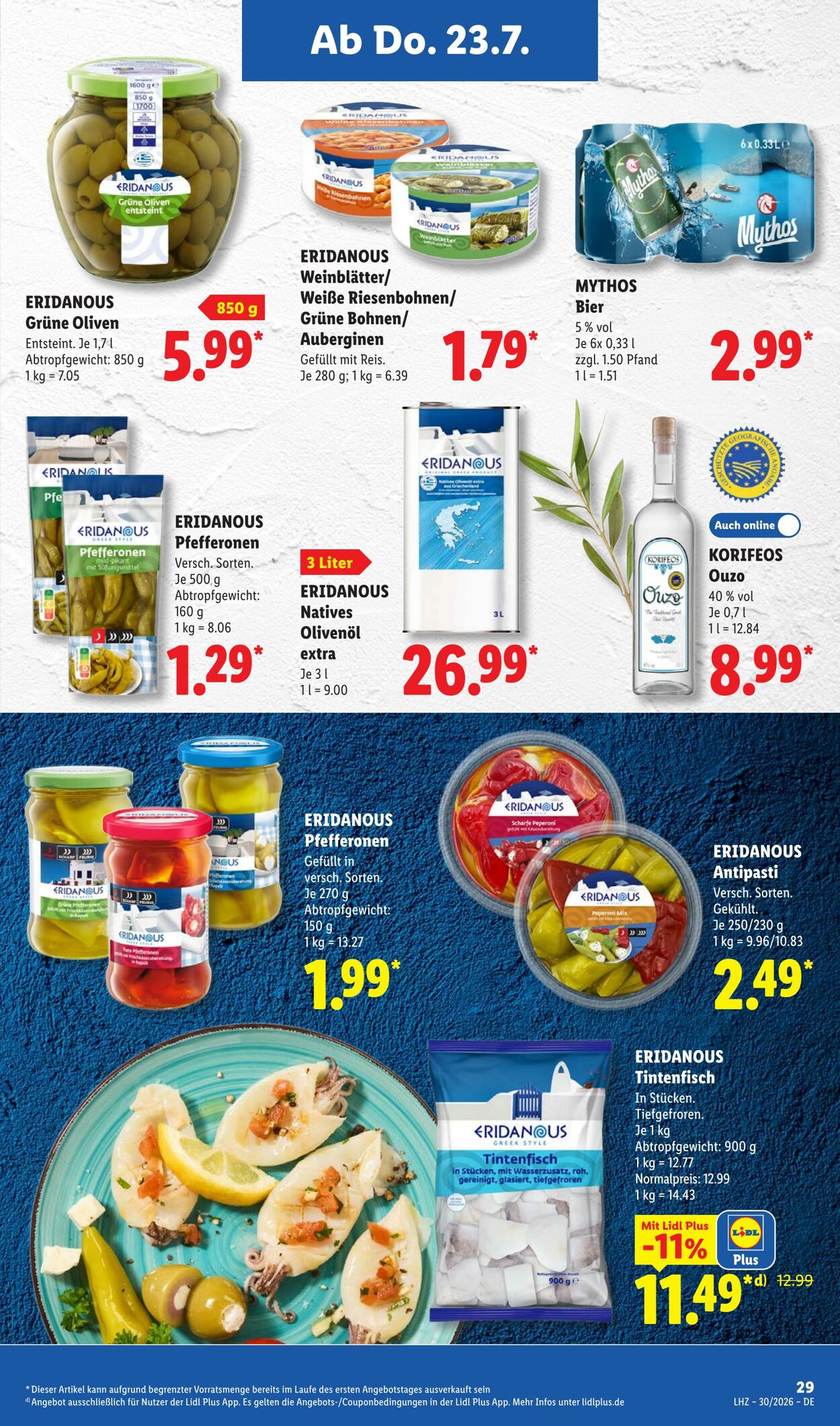 Prospekt Lidl 20.07.2026 - 25.07.2026