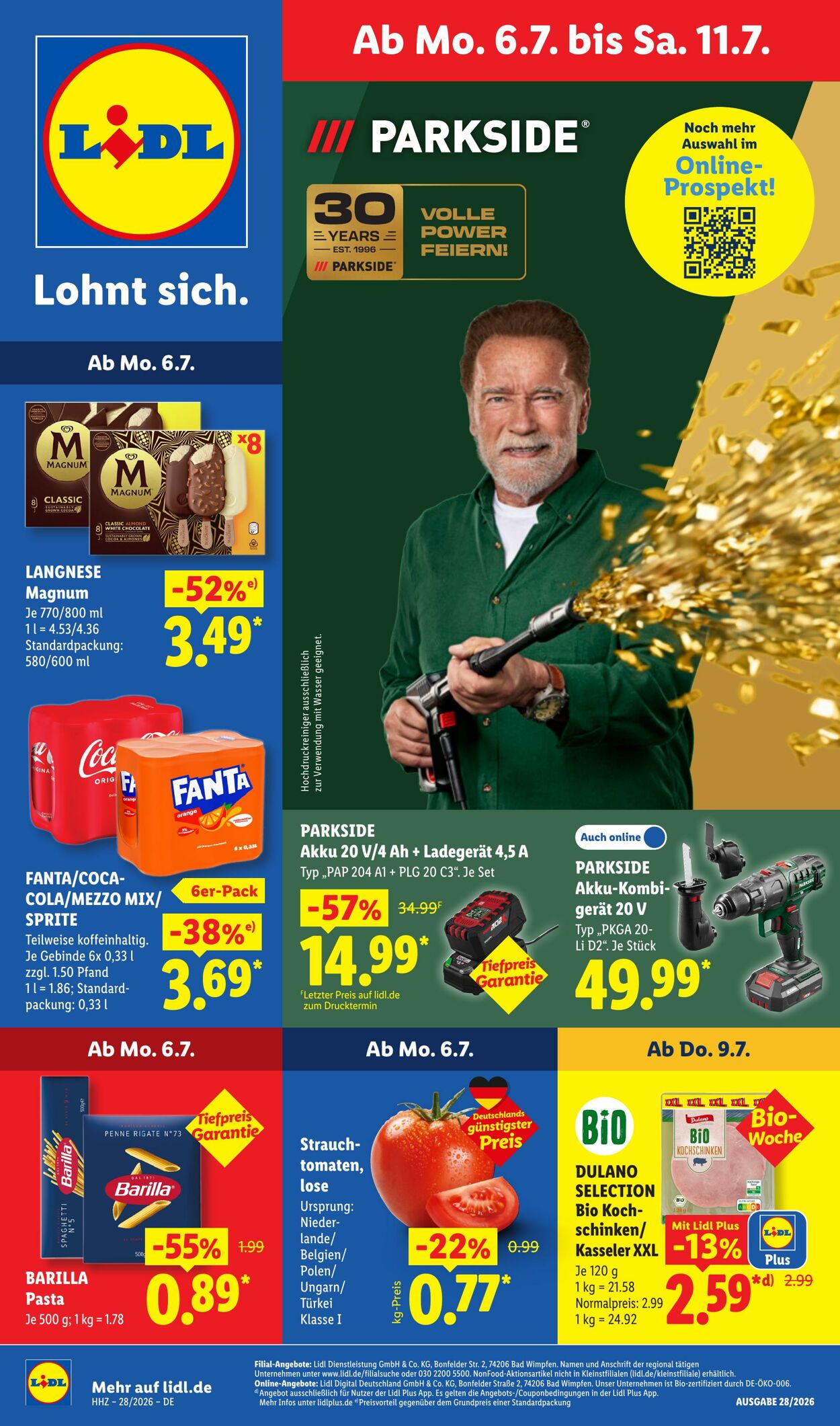 Prospekt Lidl - Aktionsprospekt 6 Jul, 2026 - 11 Jul, 2026