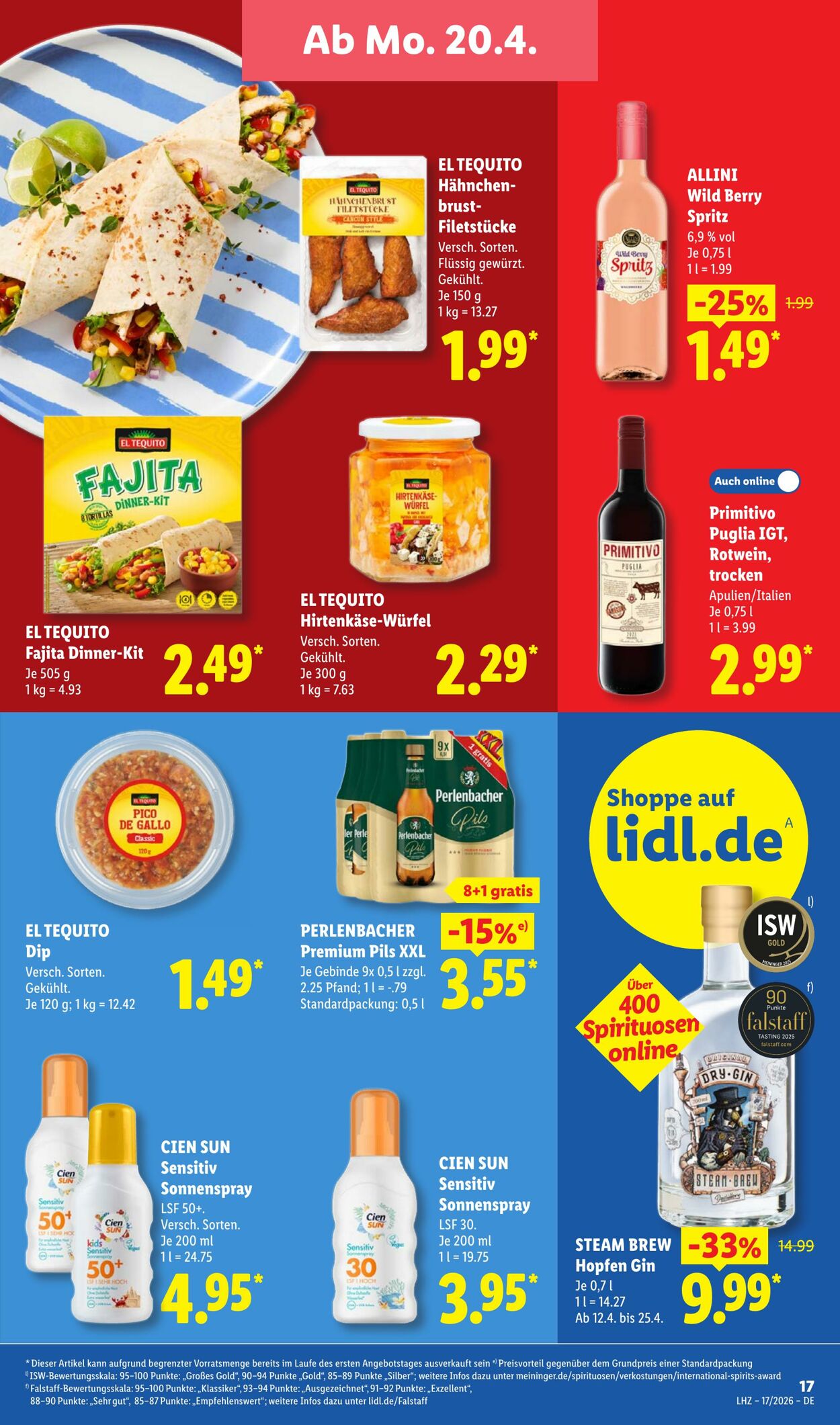 Prospekt Lidl 20.04.2026 - 25.04.2026