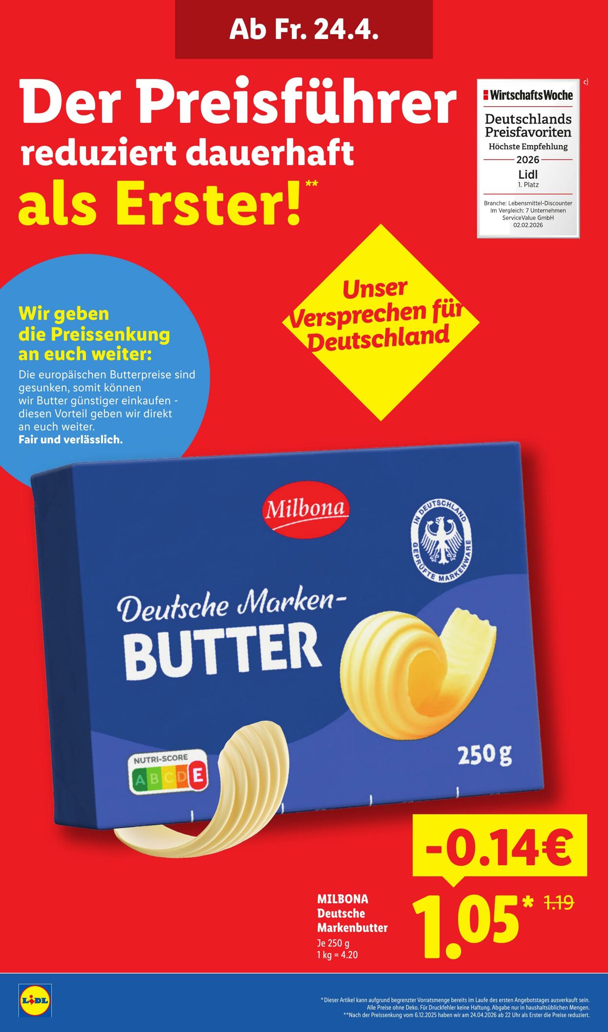 Prospekt Lidl 20.04.2026 - 25.04.2026