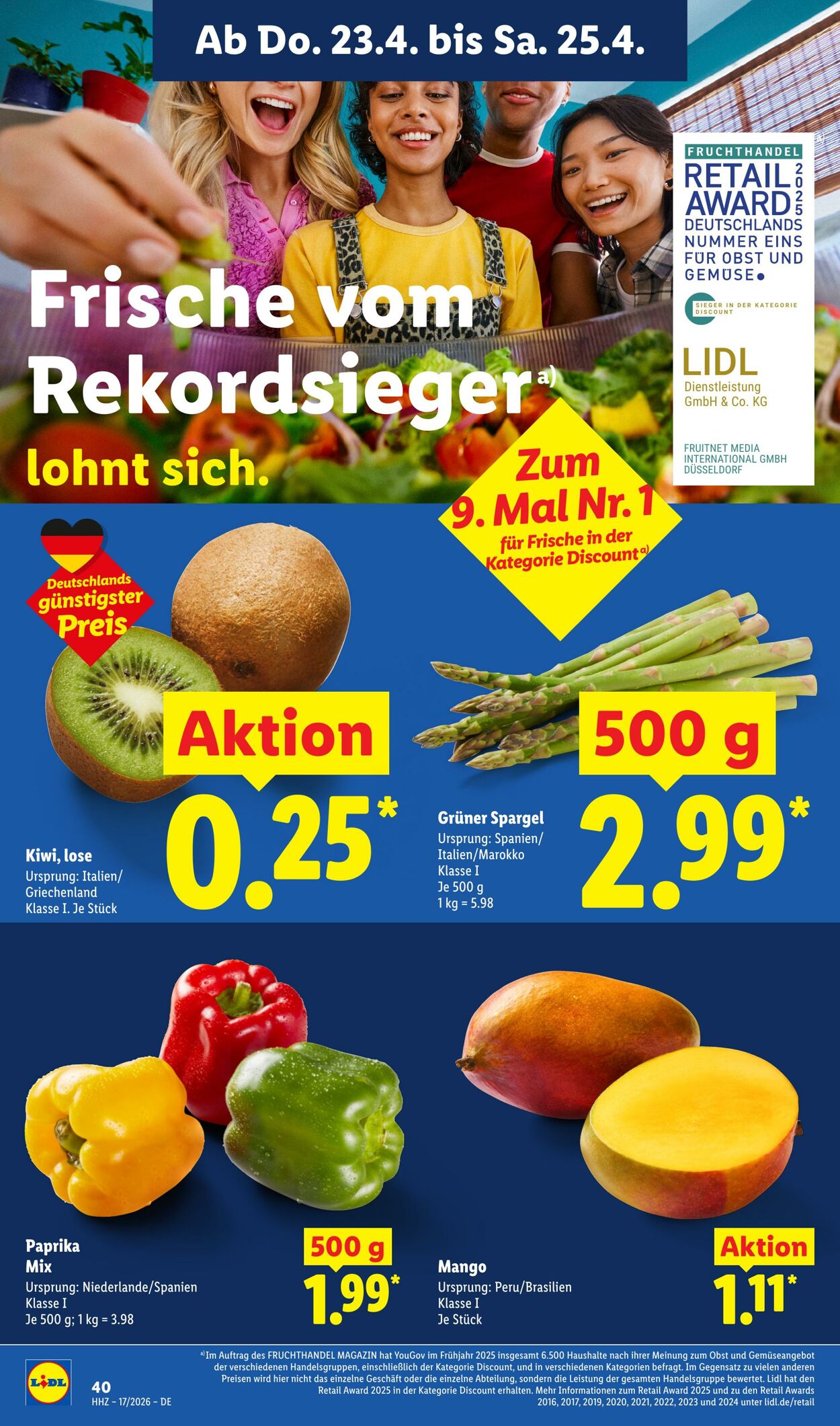 Prospekt Lidl 20.04.2026 - 25.04.2026