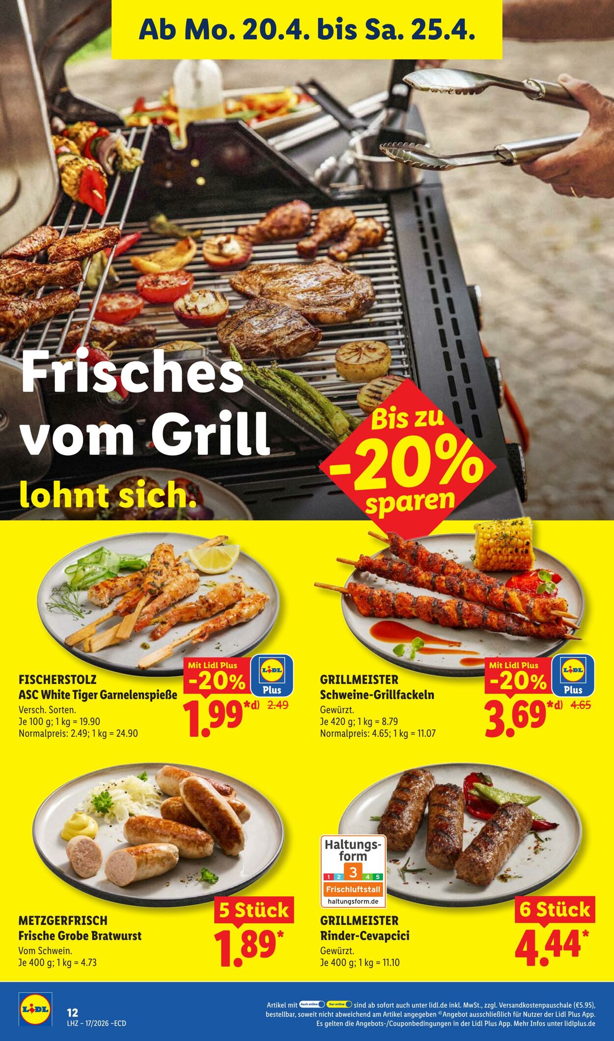 Prospekt Lidl 20.04.2026 - 25.04.2026