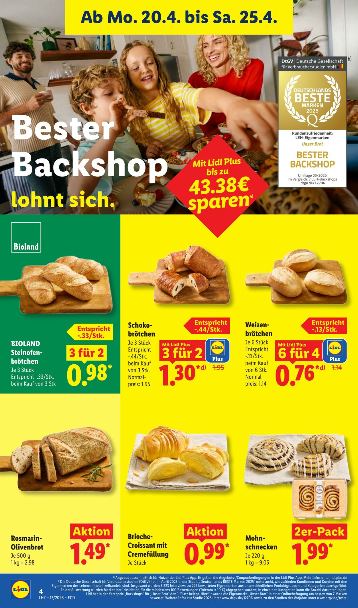 Prospekt Lidl 20.04.2026 - 25.04.2026