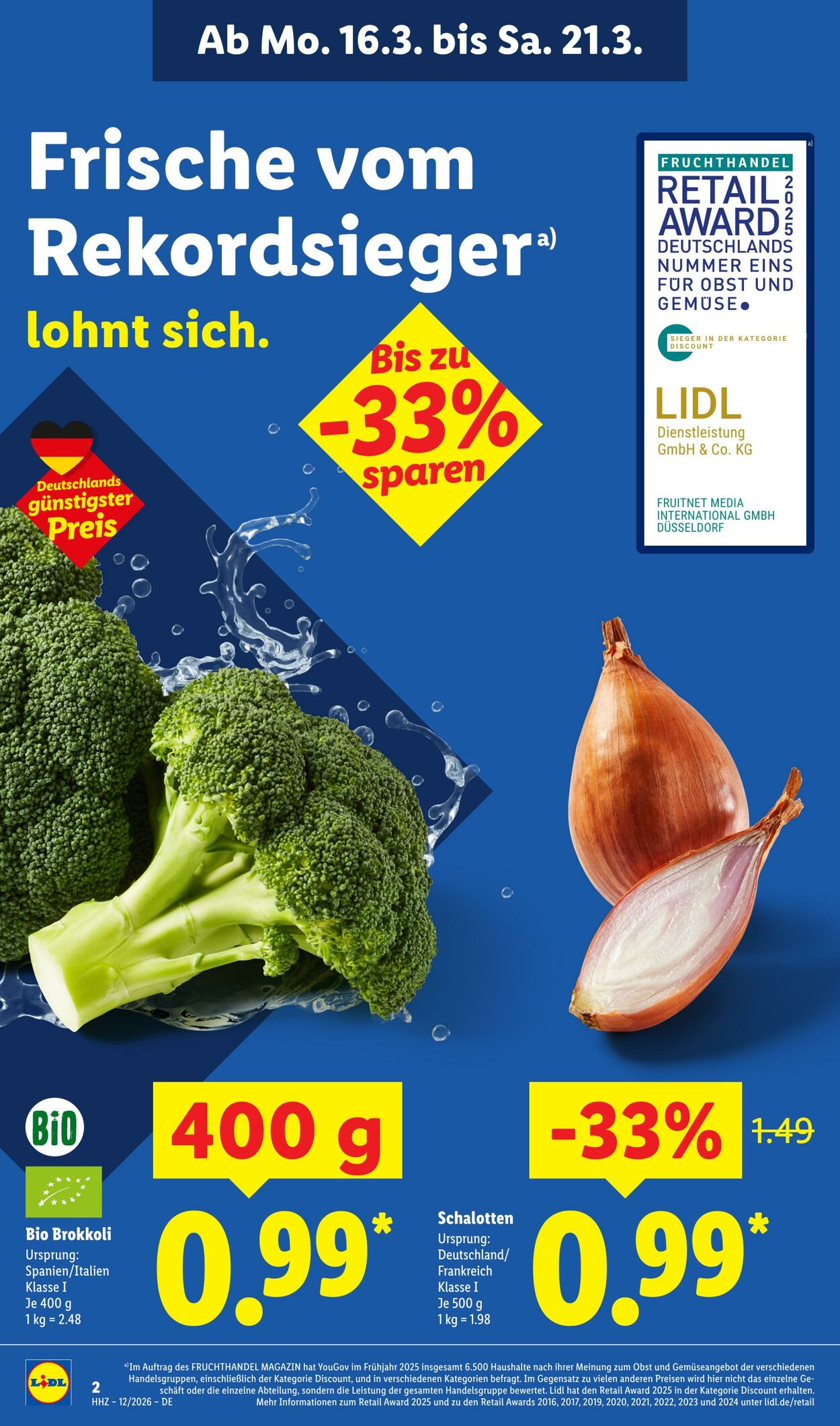 Prospekt Lidl 16.03.2026 - 21.03.2026