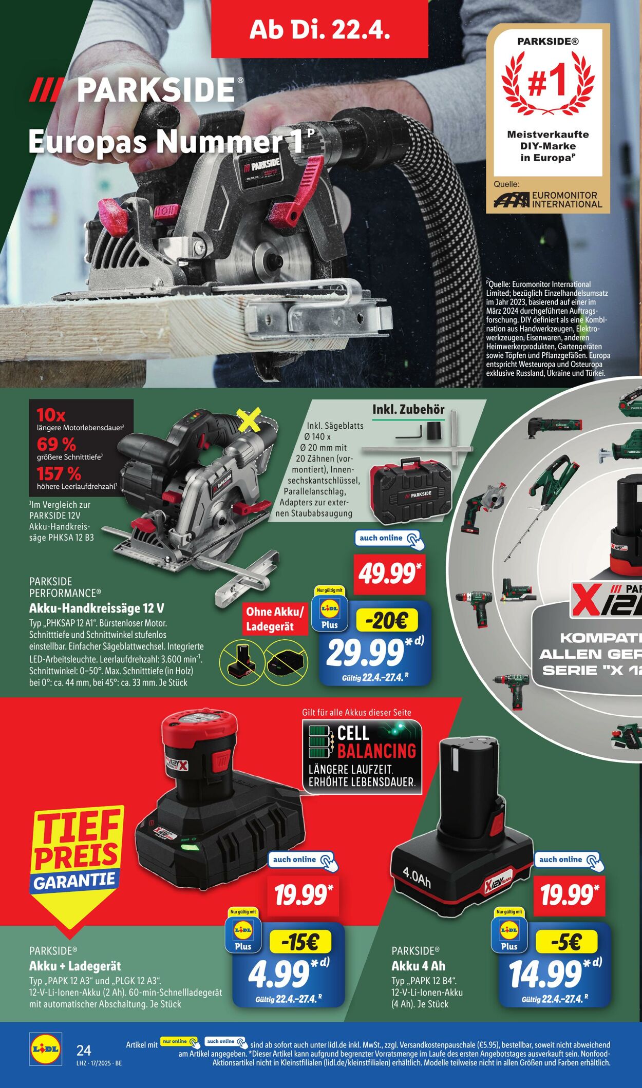 Prospekt Lidl 22.04.2025 - 26.04.2025