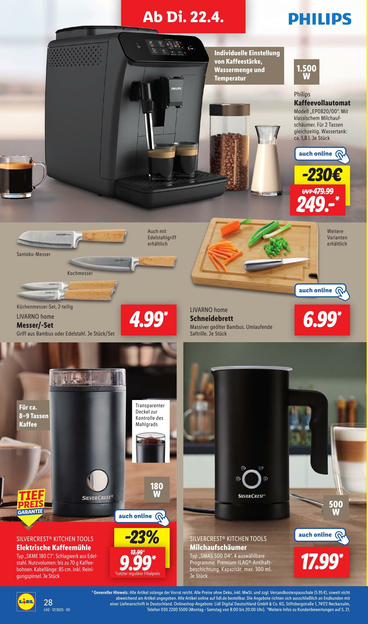 Prospekt Lidl 22.04.2025 - 26.04.2025