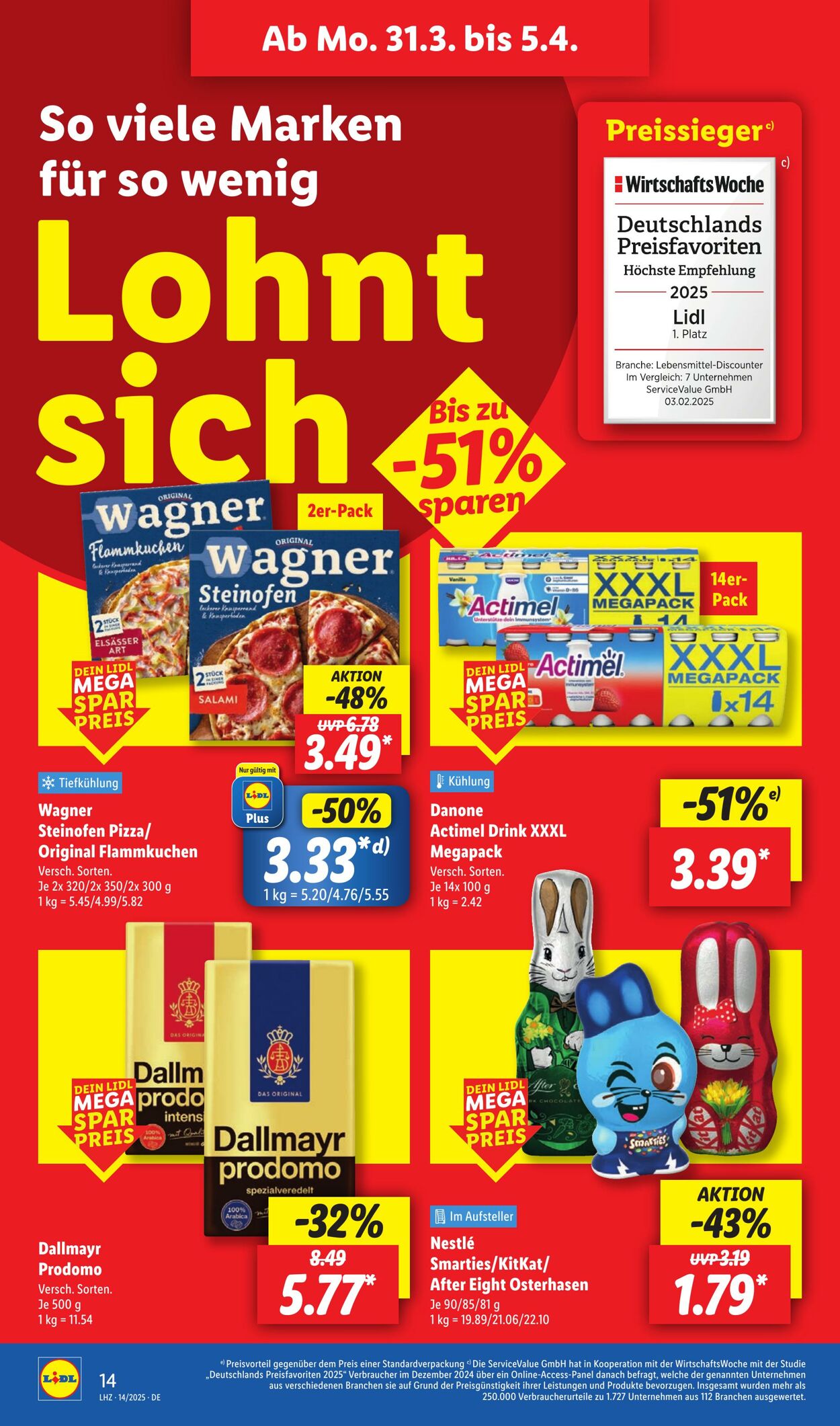 Prospekt Lidl 31.03.2025 - 05.04.2025