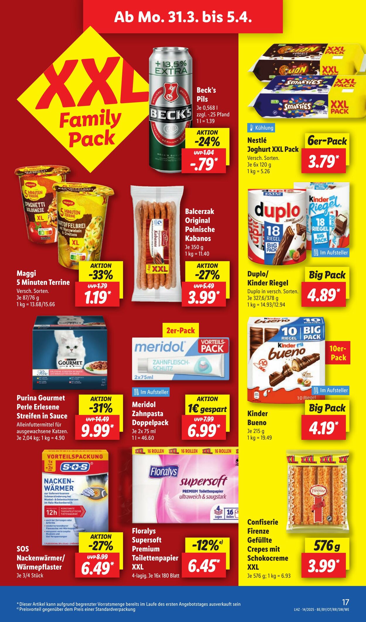 Prospekt Lidl 31.03.2025 - 05.04.2025