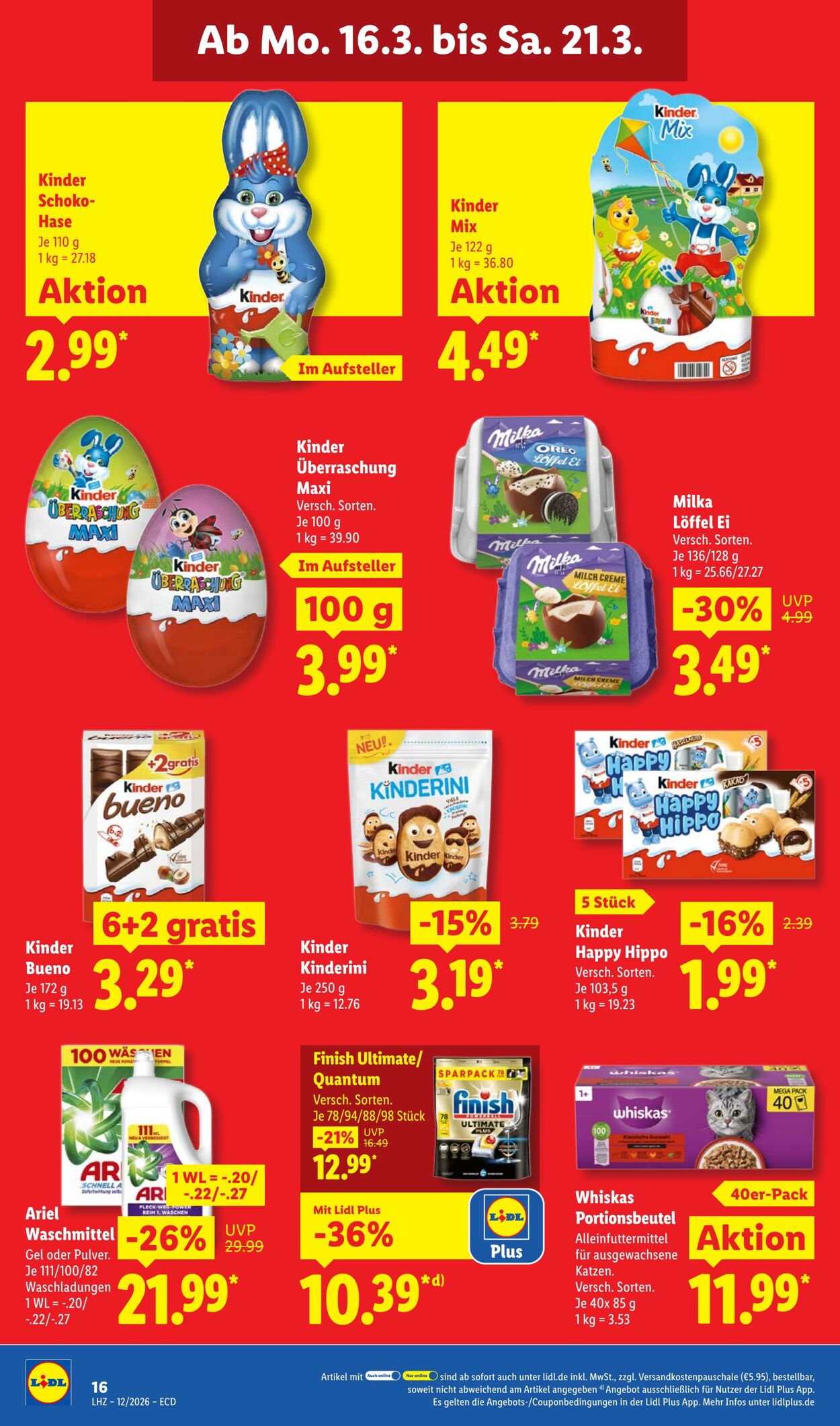 Prospekt Lidl 16.03.2026 - 21.03.2026