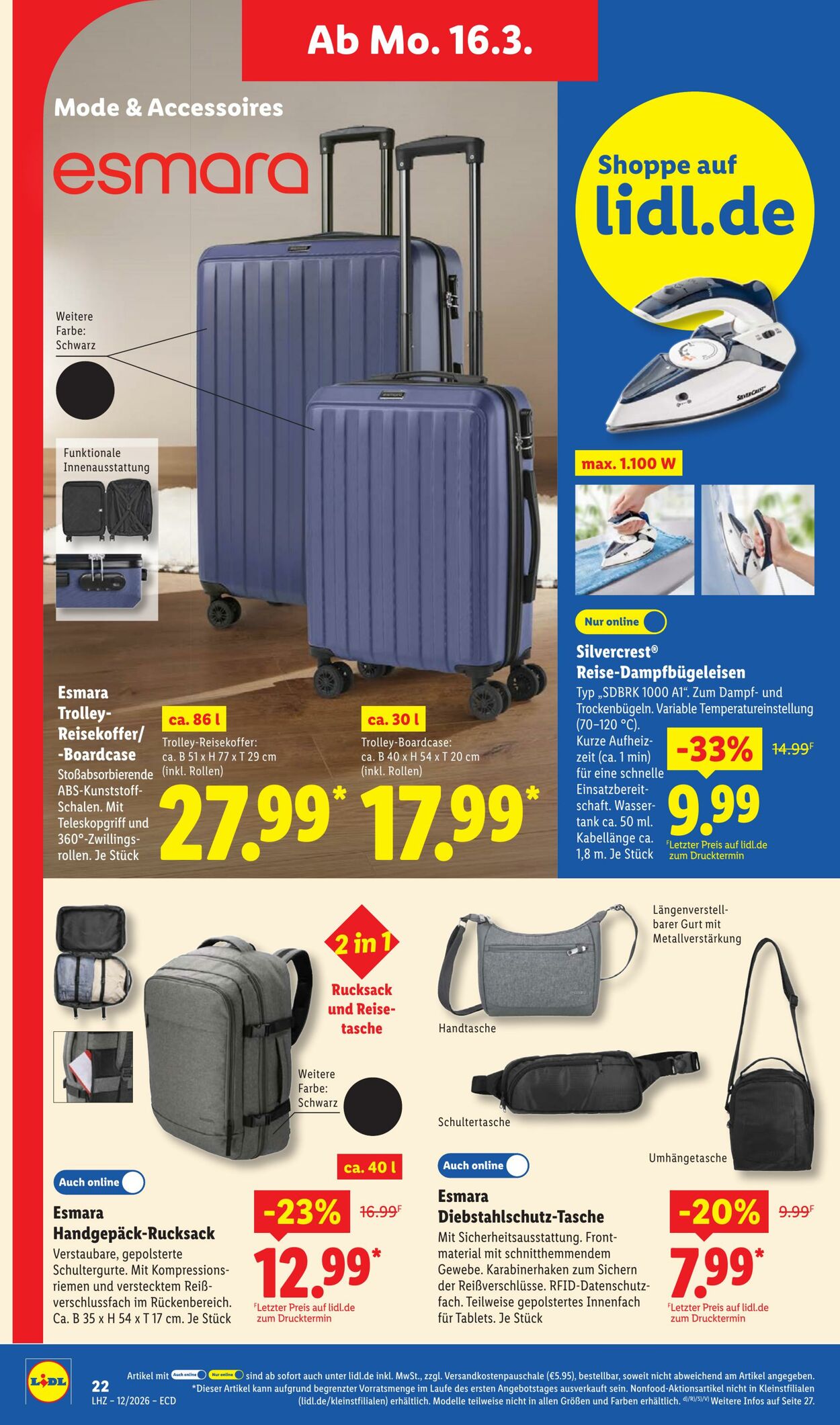 Prospekt Lidl 16.03.2026 - 21.03.2026