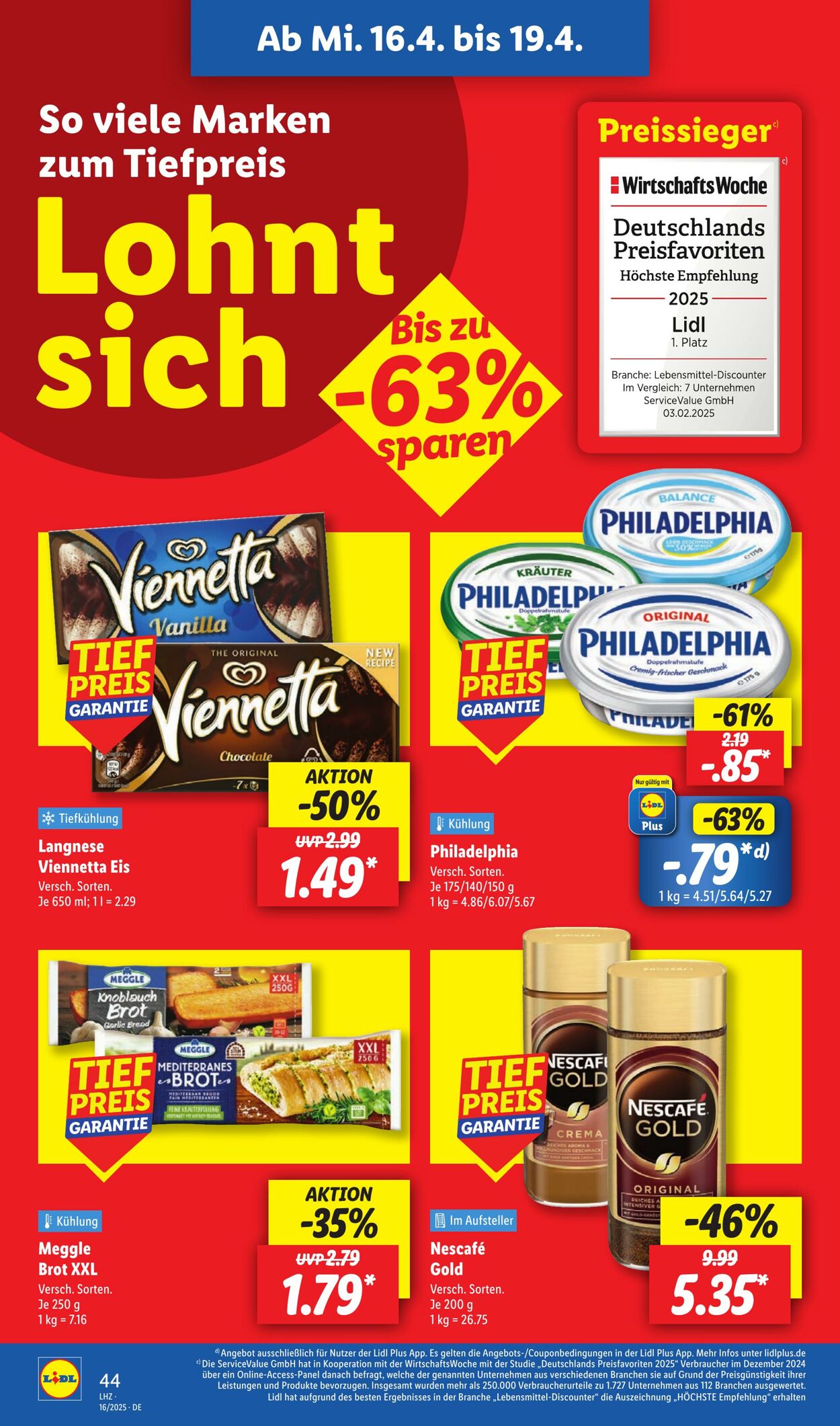 Prospekt Lidl 14.04.2025 - 19.04.2025