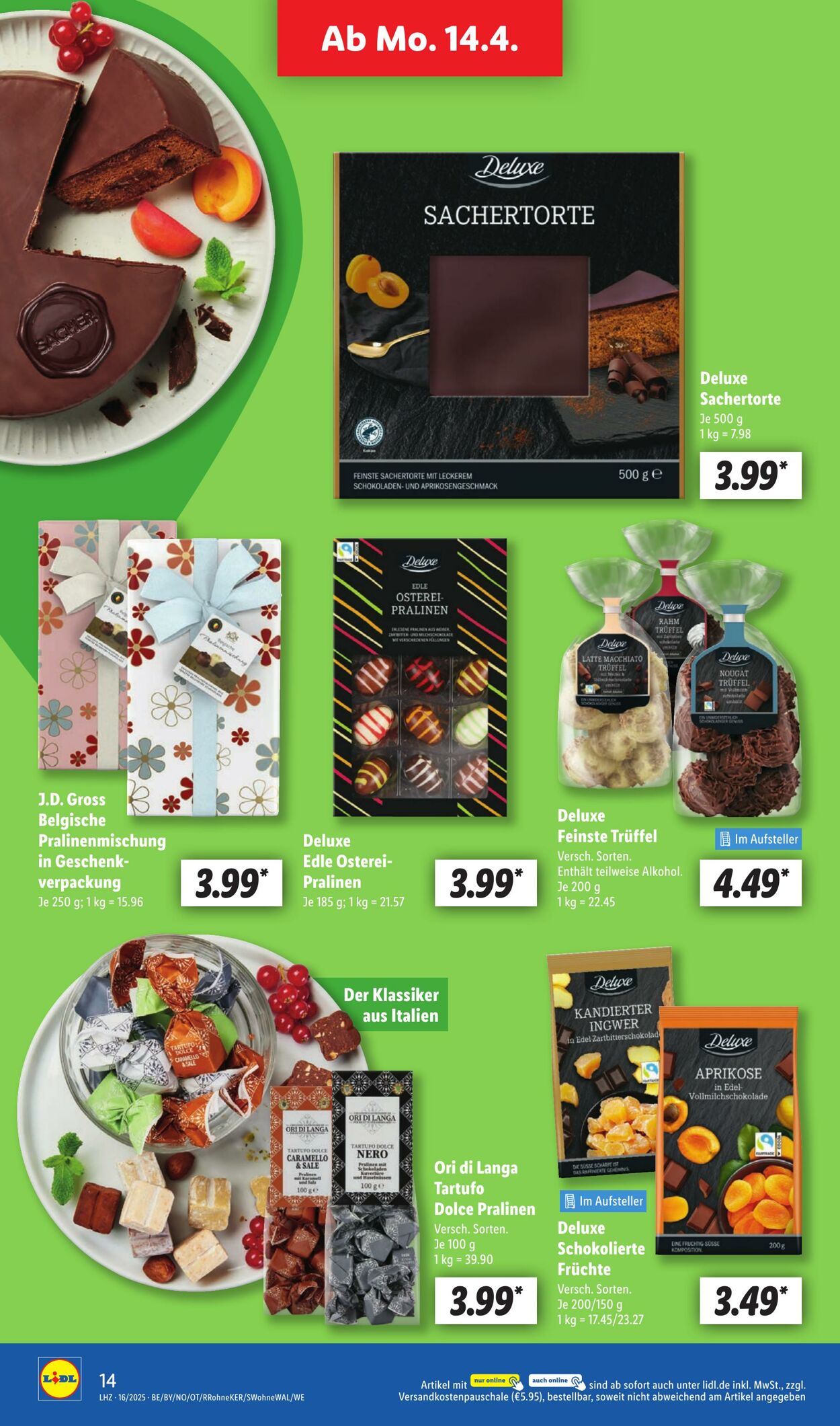 Prospekt Lidl 14.04.2025 - 19.04.2025