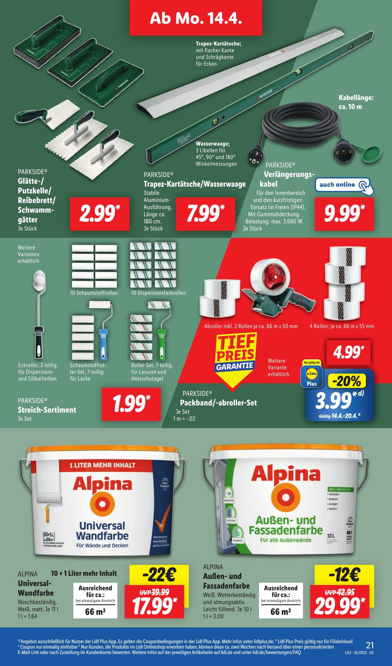 Prospekt Lidl 14.04.2025 - 19.04.2025
