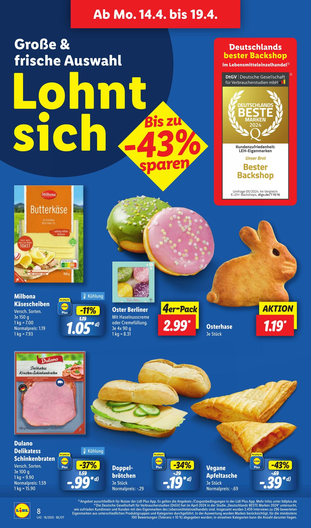 Prospekt Lidl 14.04.2025 - 19.04.2025