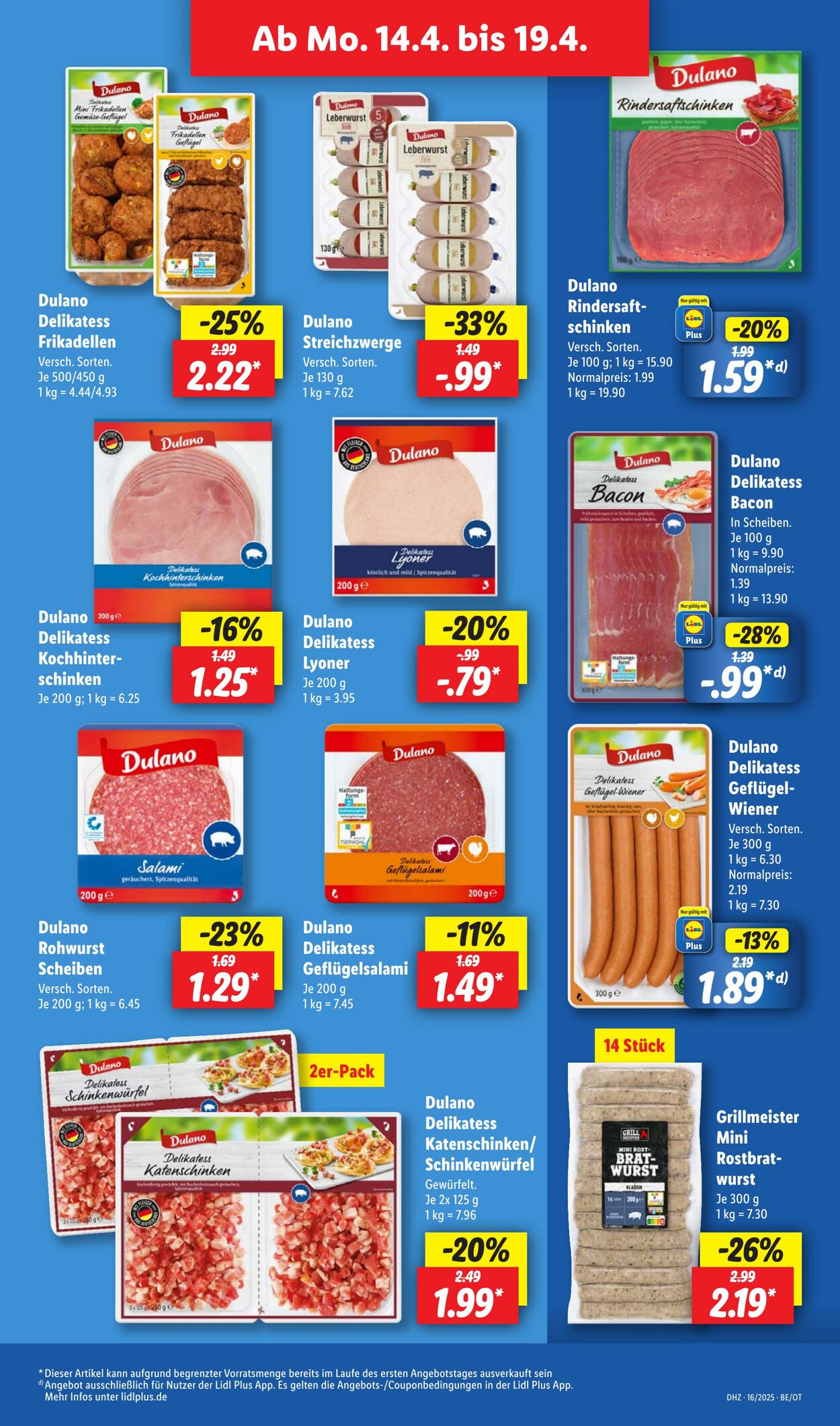 Prospekt Lidl 14.04.2025 - 19.04.2025