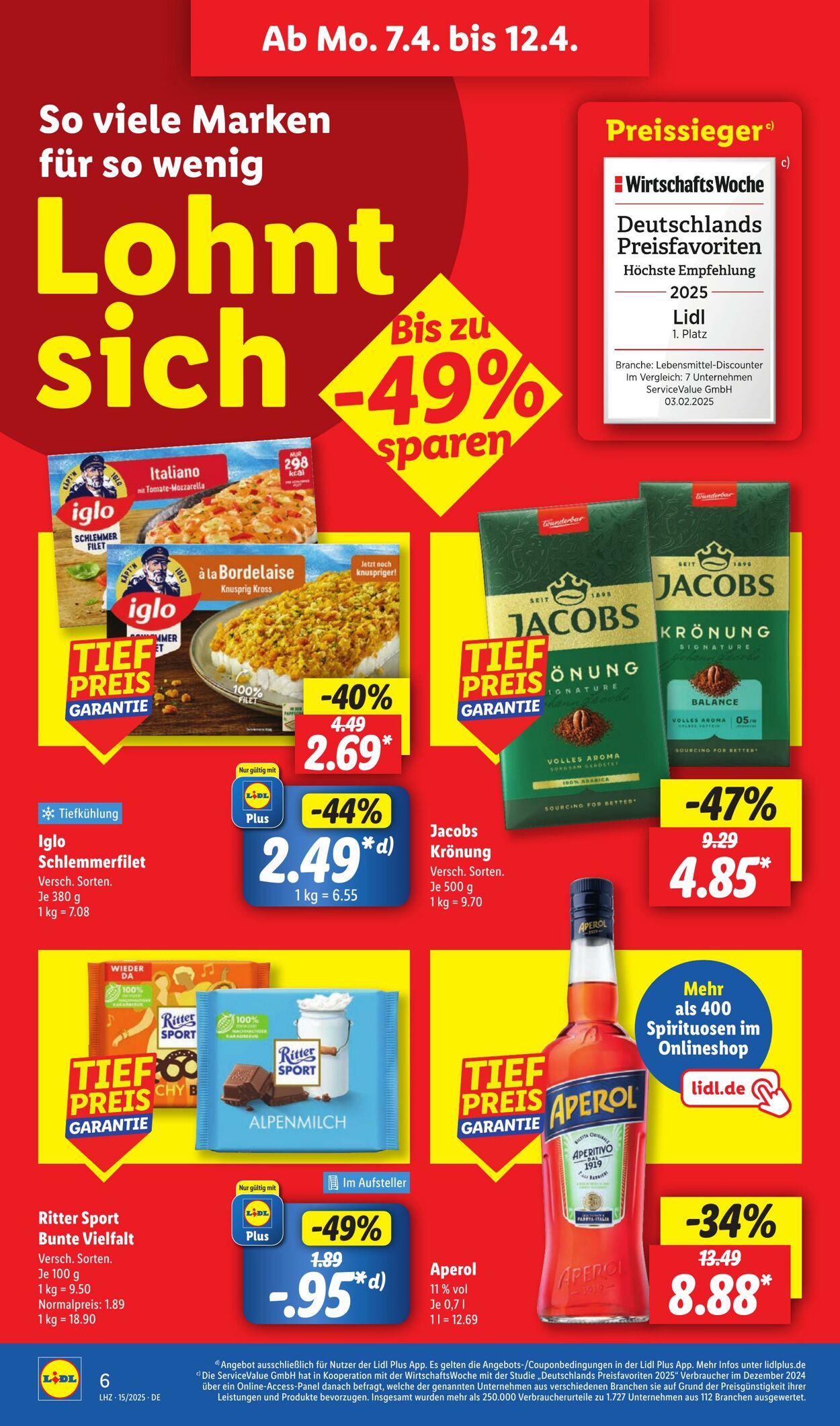 Prospekt Lidl 07.04.2025 - 12.04.2025