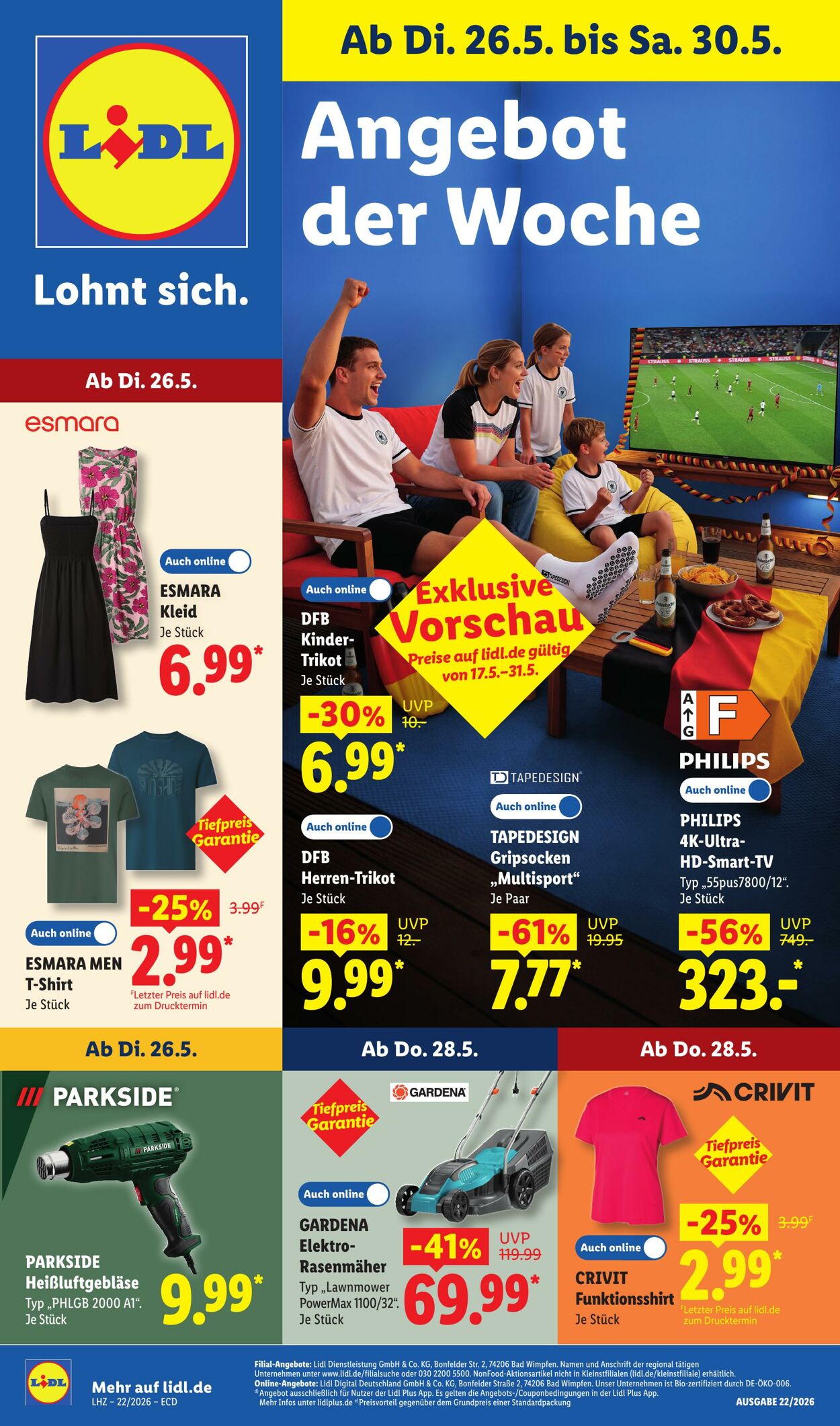 Prospekt Lidl - Aktionsprospekt 26 Mai, 2026 - 30 Mai, 2026