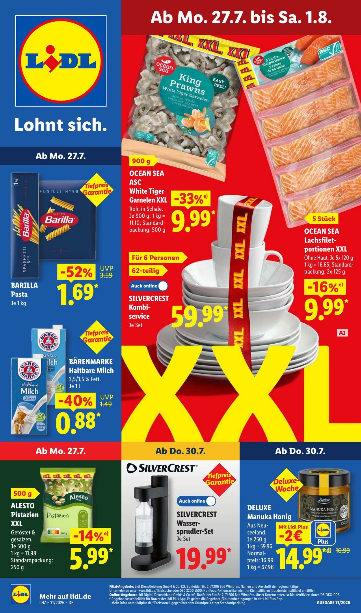 Prospekt Lidl - Aktionsprospekt 27 Jul, 2026 - 1 Aug, 2026