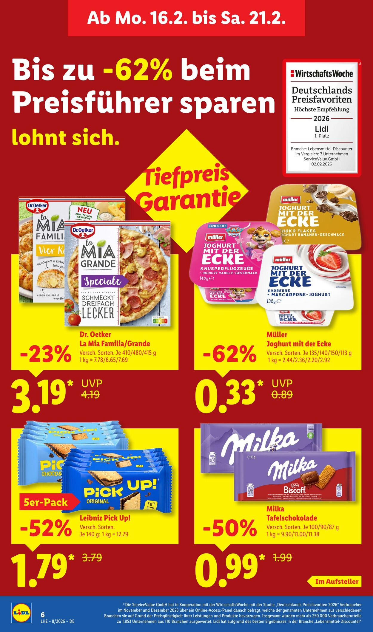 Prospekt Lidl 16.02.2026 - 21.02.2026