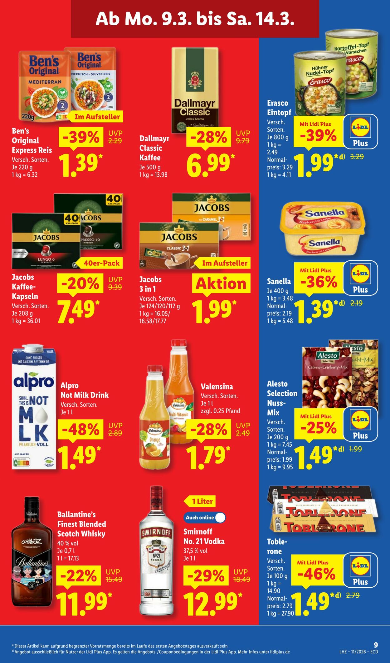 Prospekt Lidl 09.03.2026 - 14.03.2026