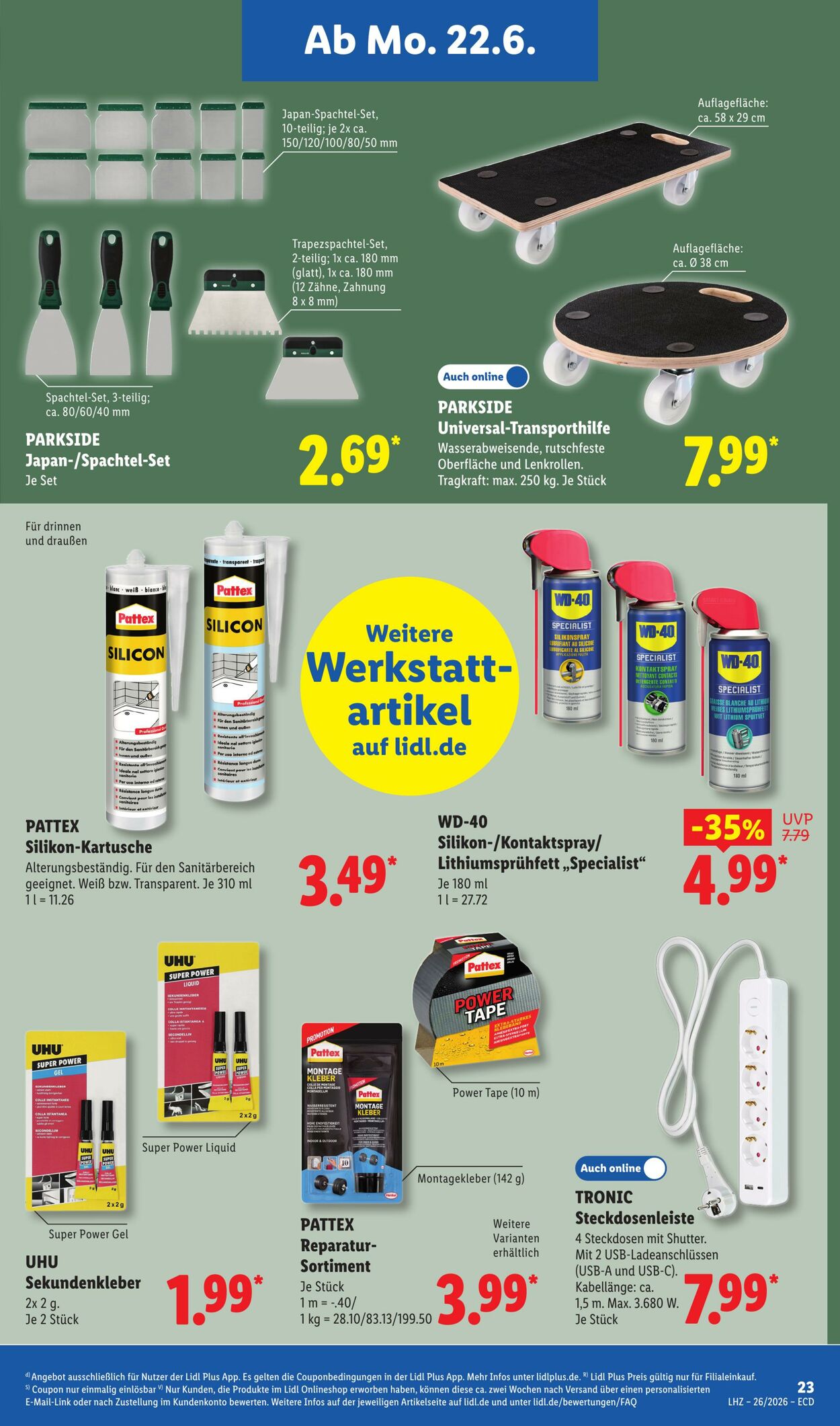 Prospekt Lidl 22.06.2026 - 27.06.2026