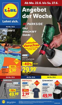 Prospekt Lidl 22.06.2026 - 27.06.2026
