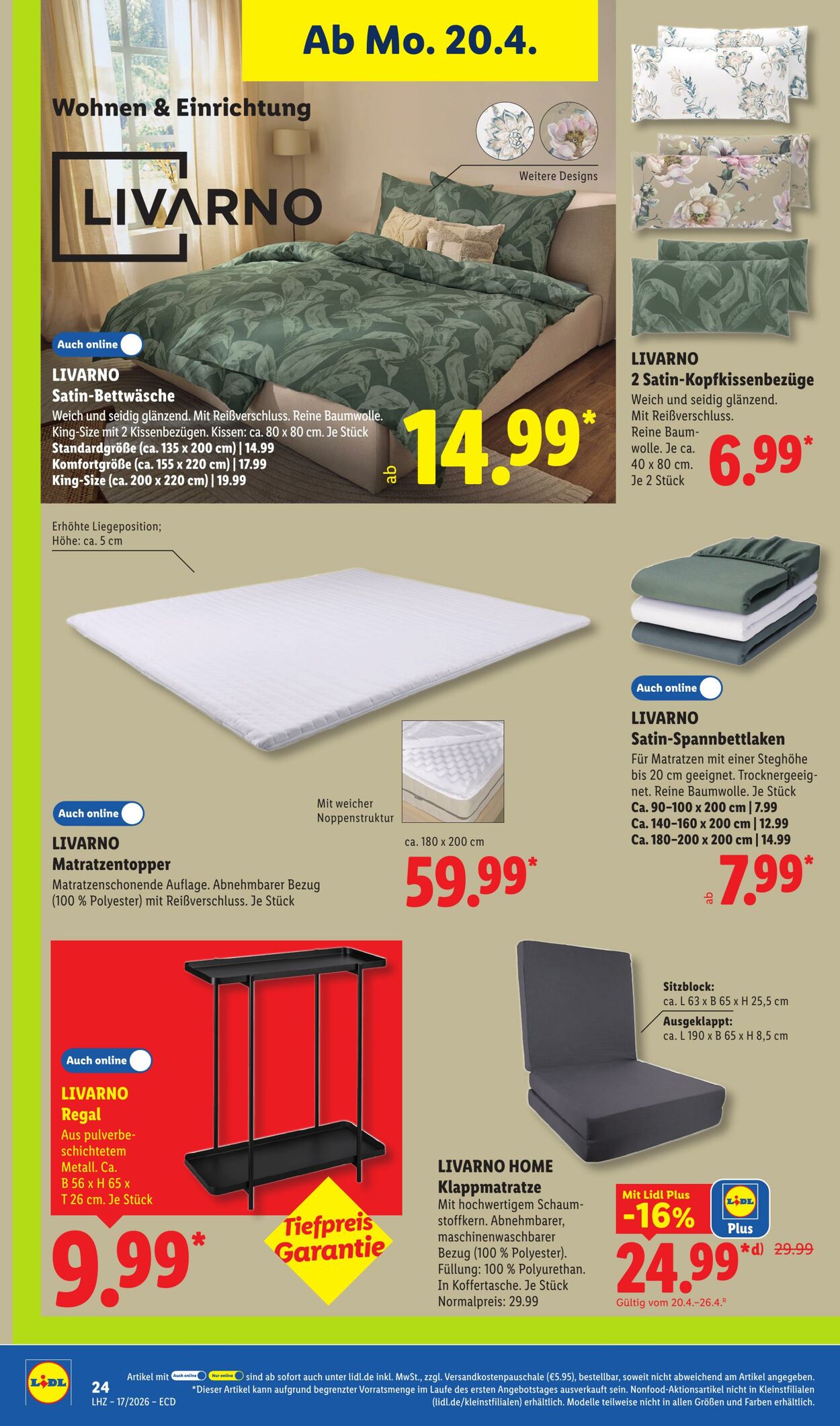 Prospekt Lidl 20.04.2026 - 25.04.2026