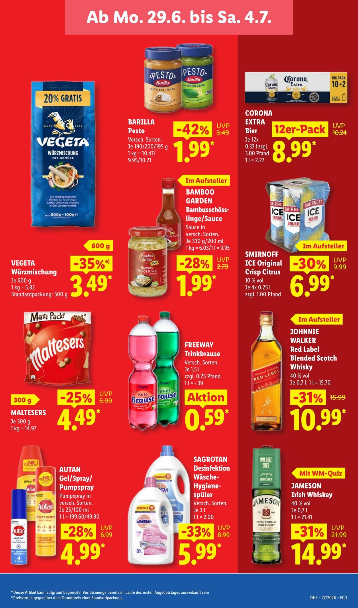 Prospekt Lidl 29.06.2026 - 04.07.2026
