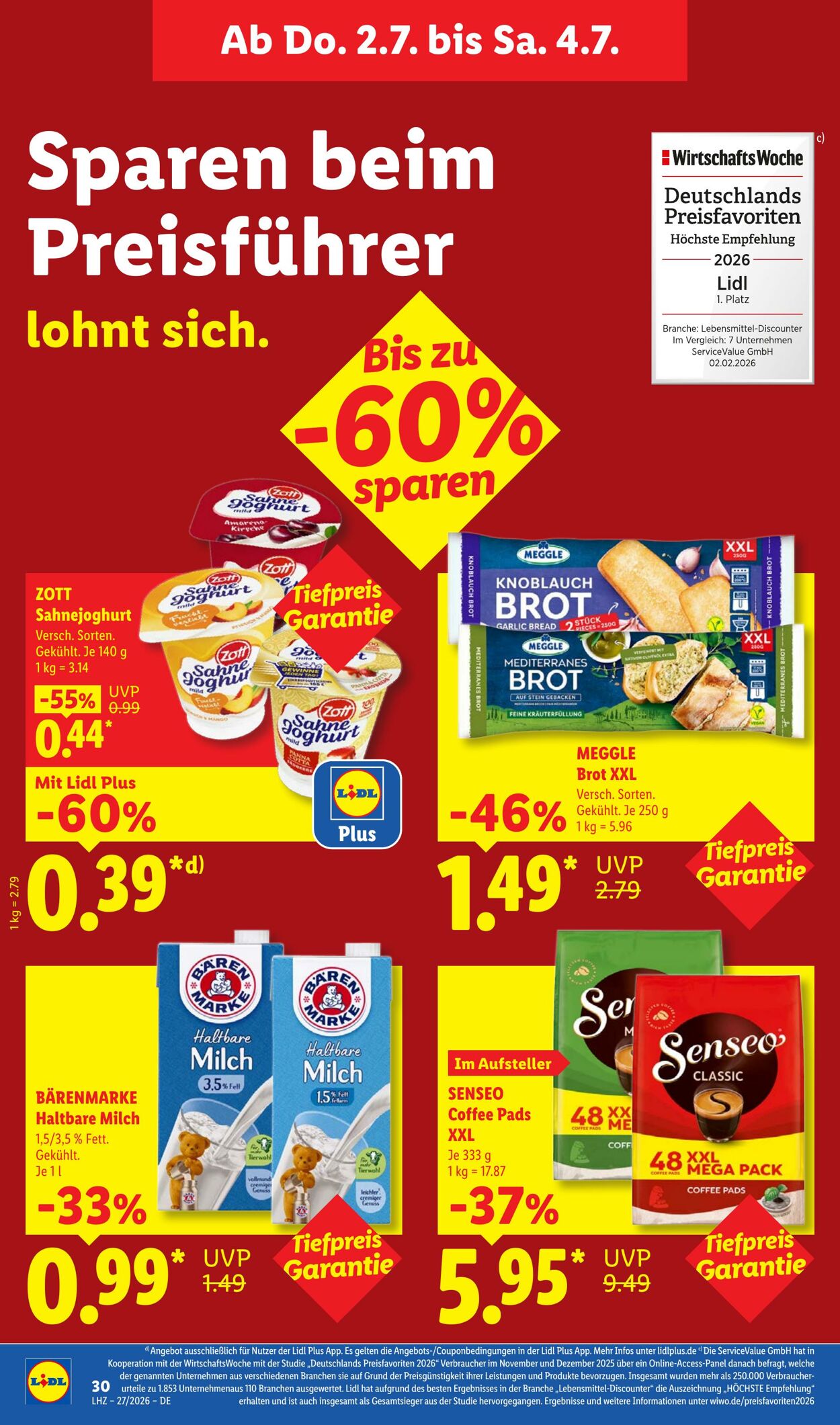 Prospekt Lidl 29.06.2026 - 04.07.2026